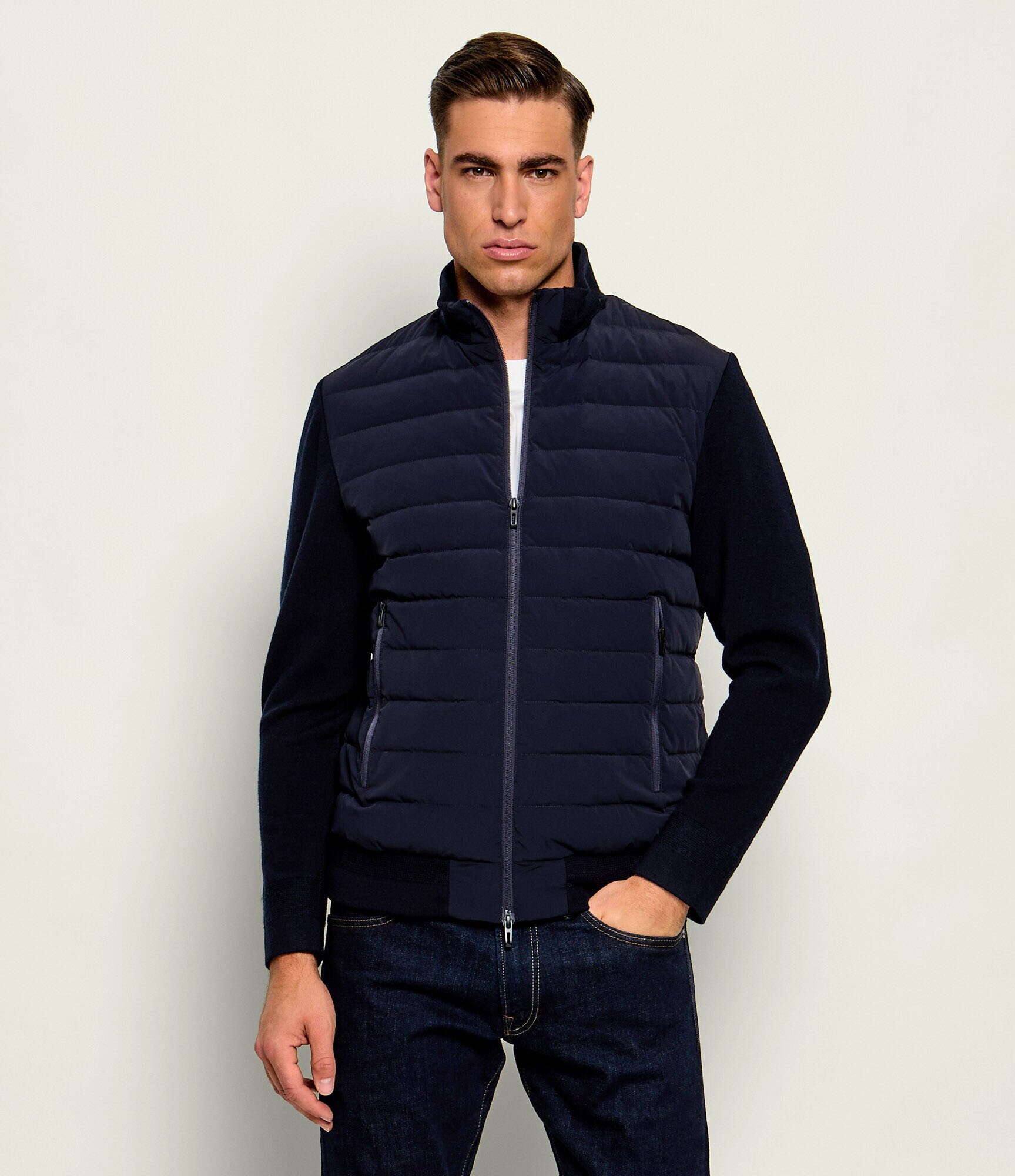 Emporio Armani Geacă de puf | regular fit cu adaos de lână