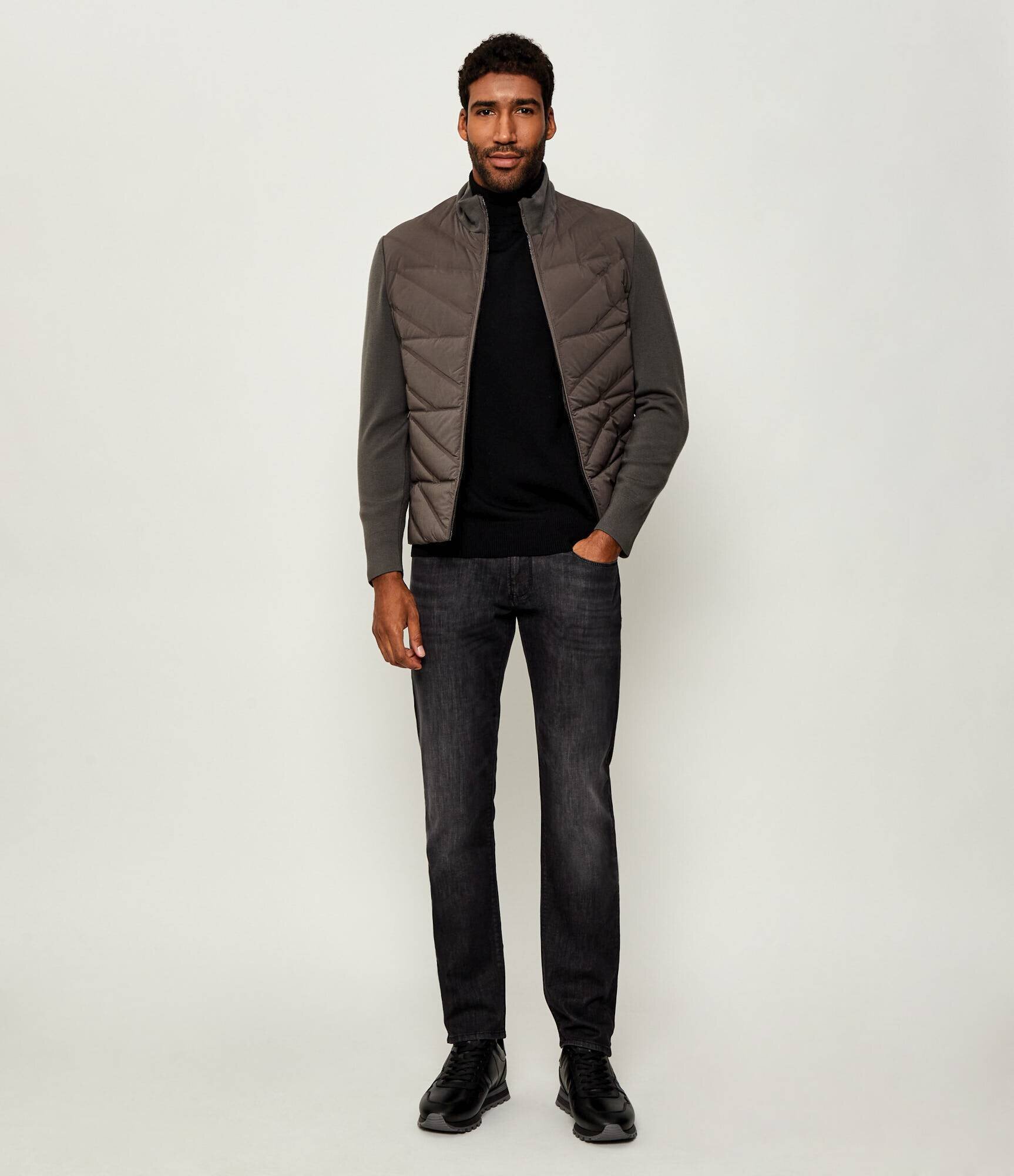 Emporio Armani Geacă de puf | Slim Fit cu adaos de lână