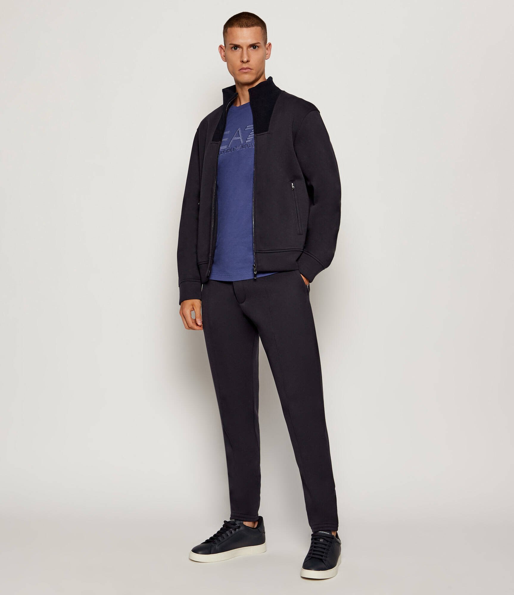 Emporio Armani Hanorac | regular fit cu adaos de lână