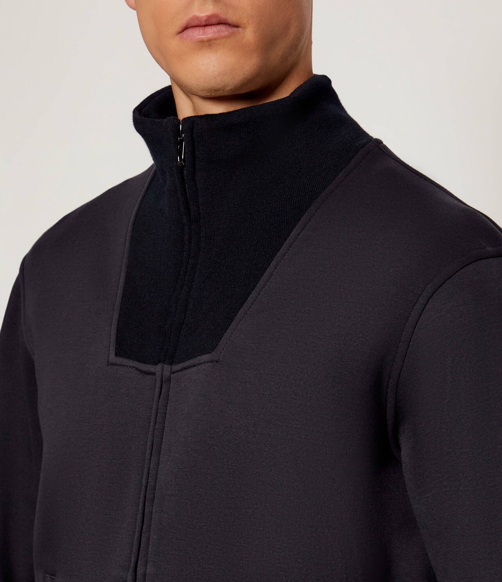 Emporio Armani Hanorac | regular fit cu adaos de lână