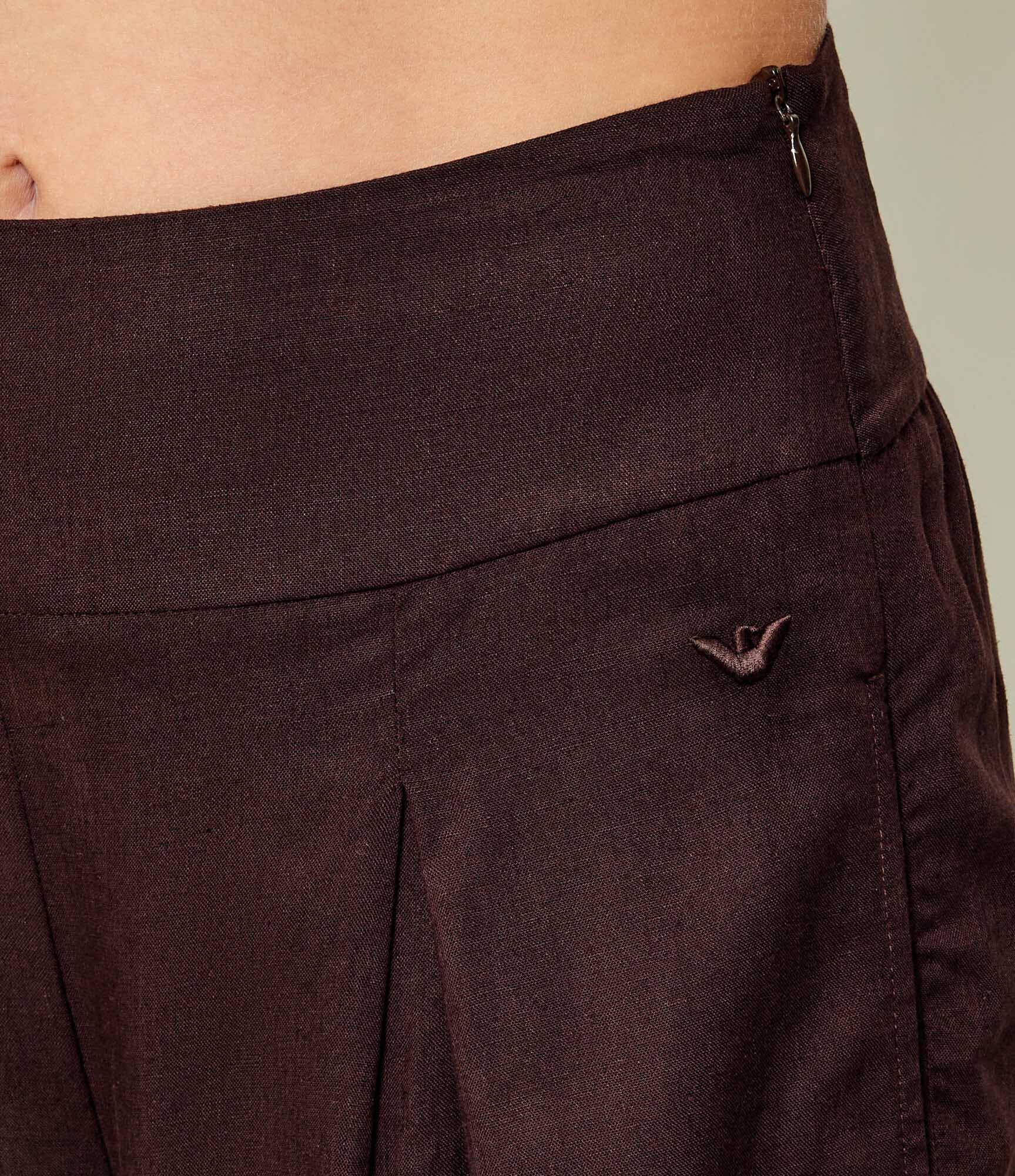 Emporio Armani Pantaloni | Loose fit | cu adaos de in