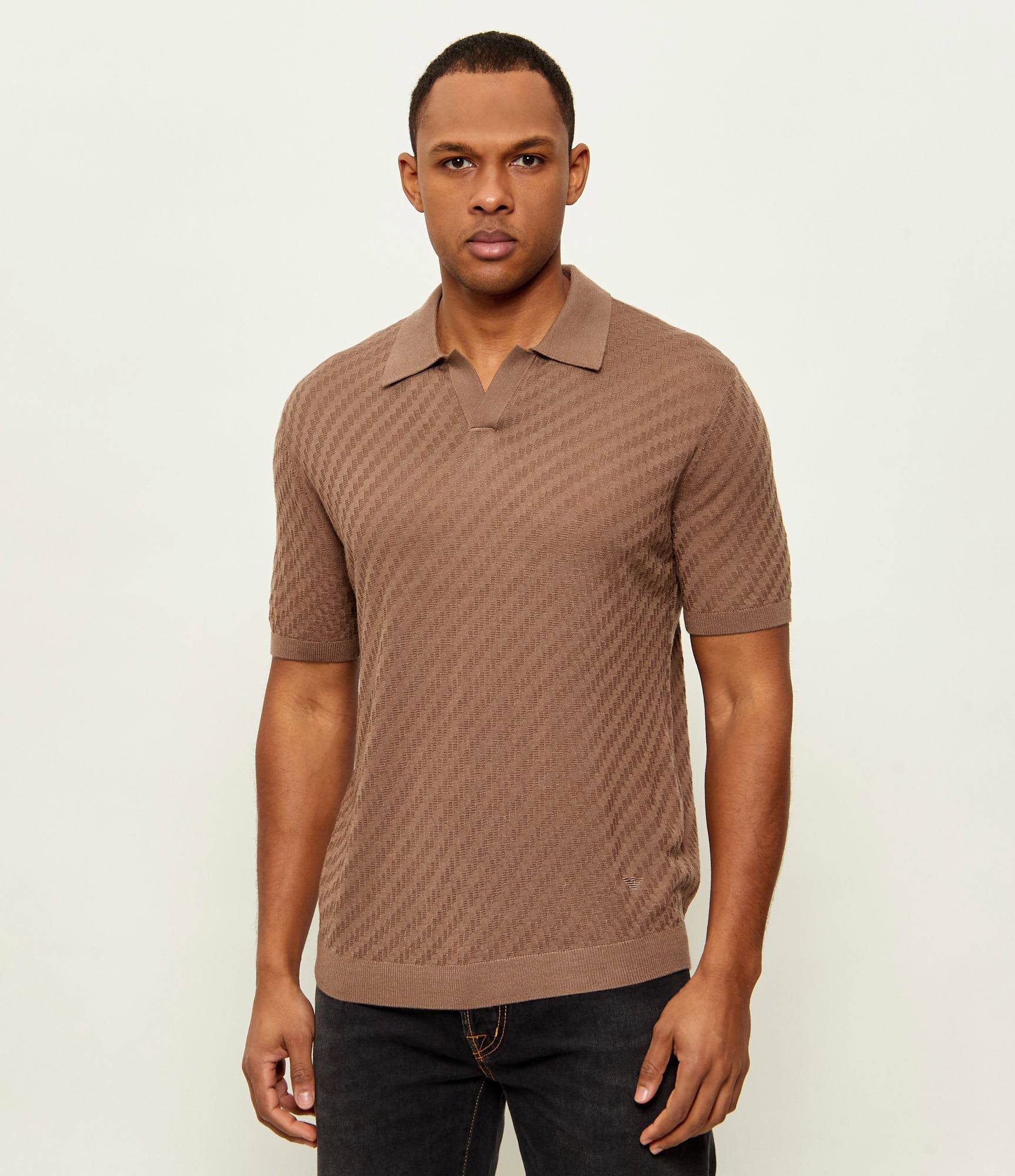 Emporio Armani Polo | regular fit cu adaos de lână