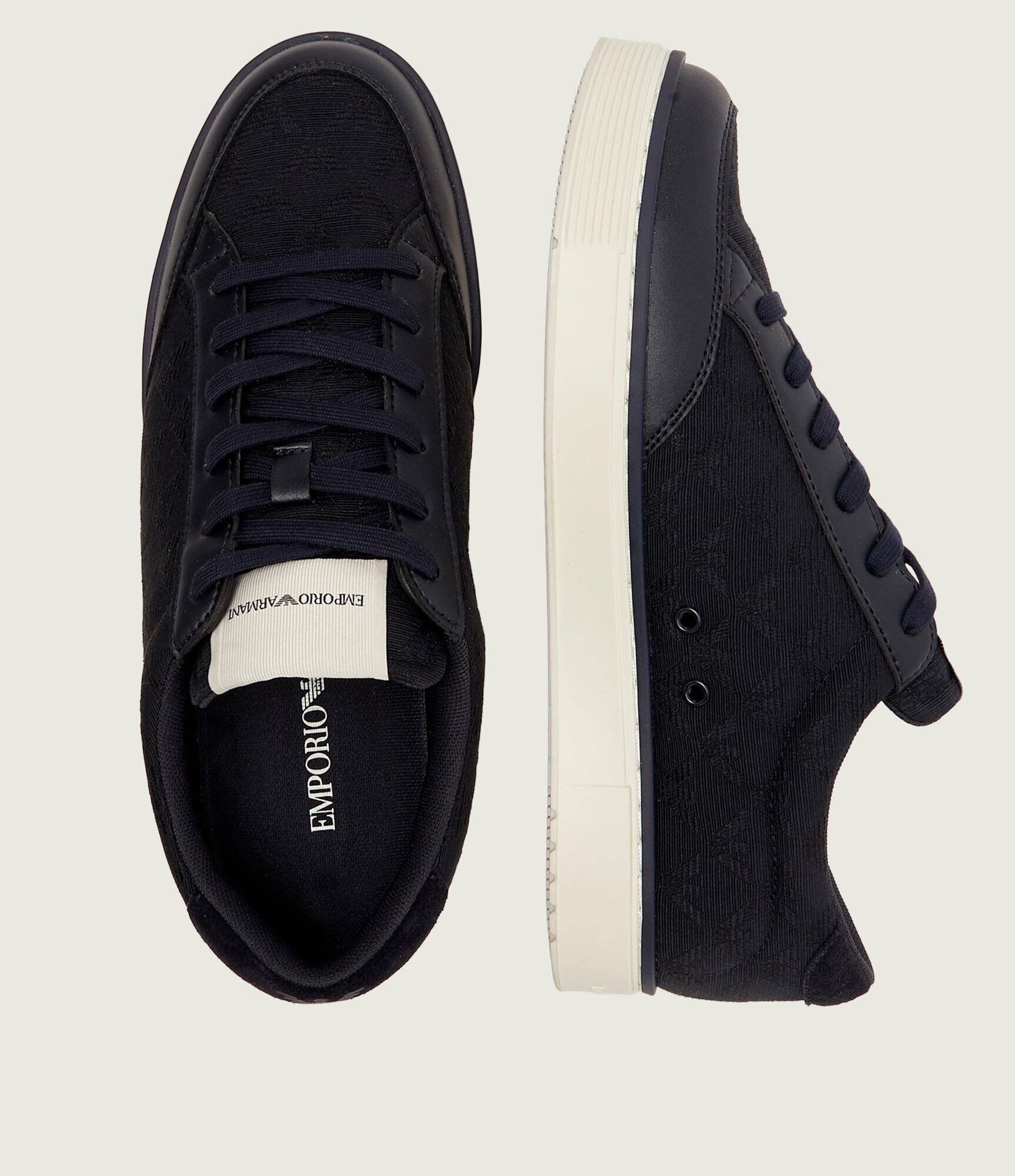 Emporio Armani Sneakers cu adaos de piele