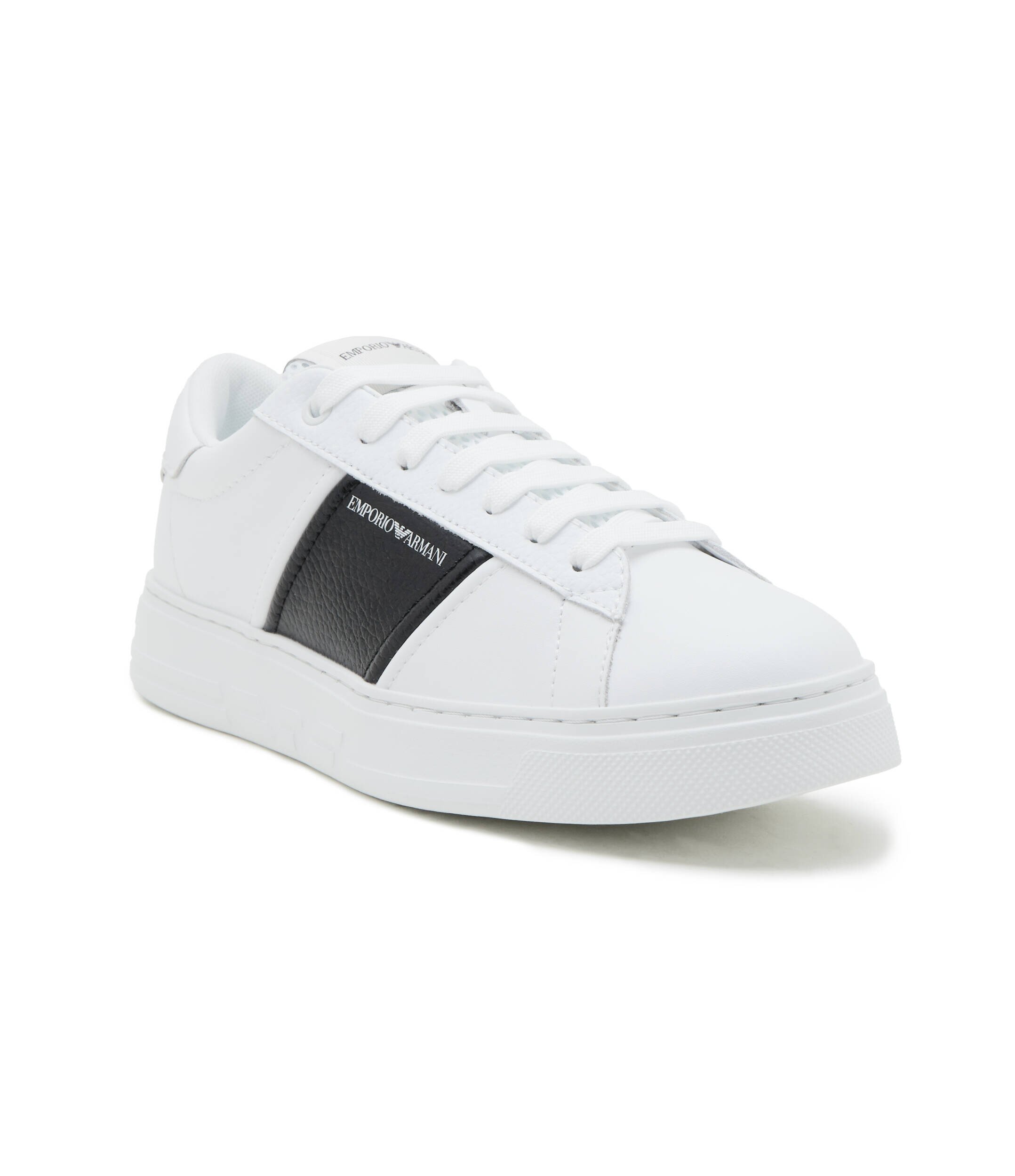 Emporio Armani Teniși cu adaos de piele