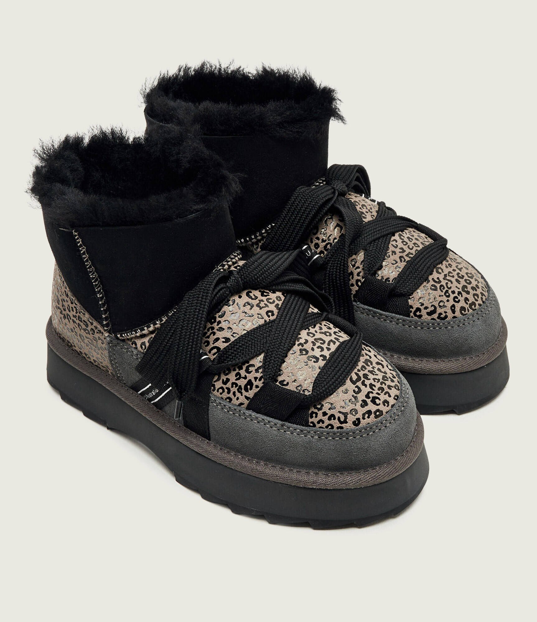 Emu Australia Bocanci Blurred Micro Patchwork Leo | shearling | zamsz
