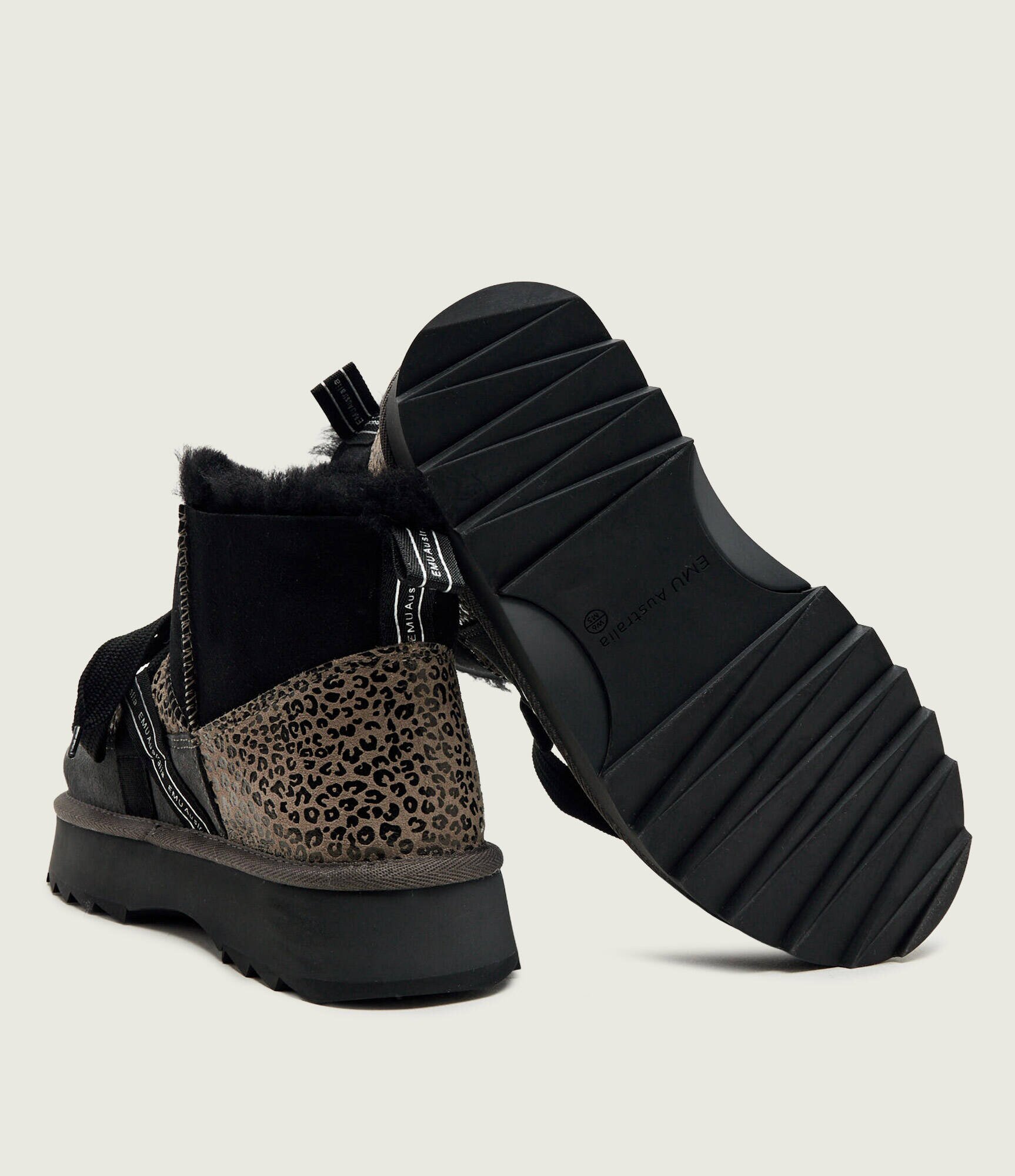 Emu Australia Bocanci Blurred Micro Patchwork Leo | shearling | zamsz