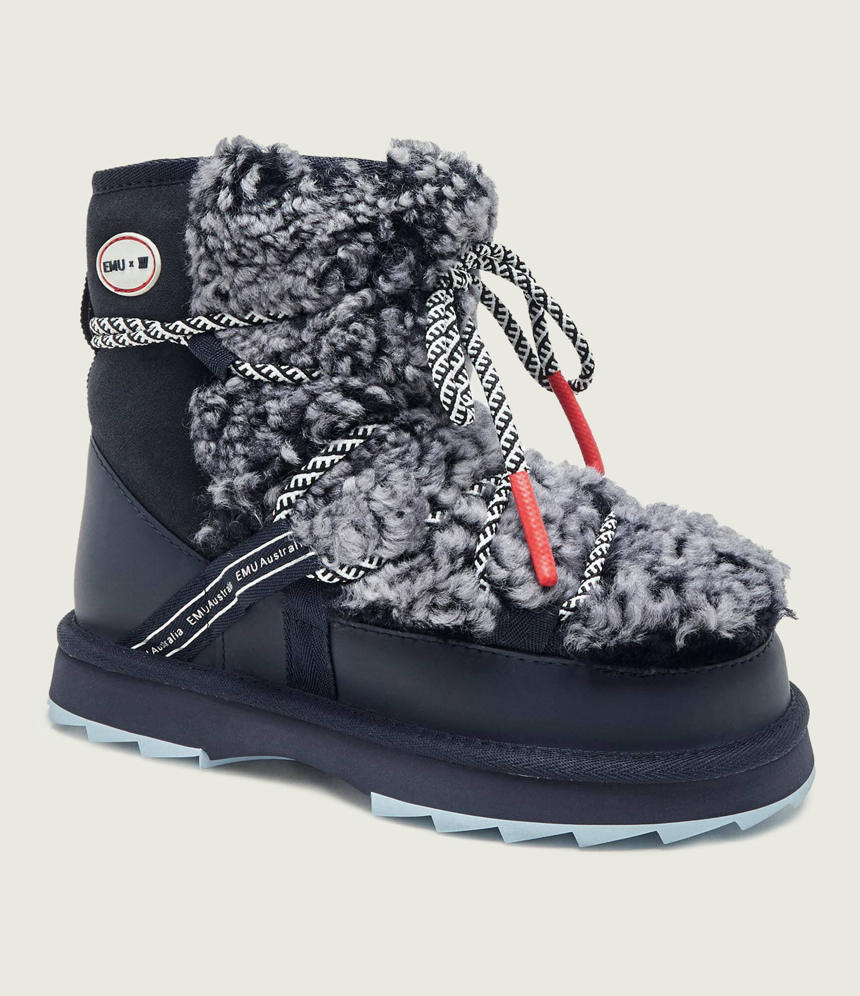 Emu Australia Bocanci Blurred Teddy | Emu x WN | piele | piele întoarsă | wełna | shearling