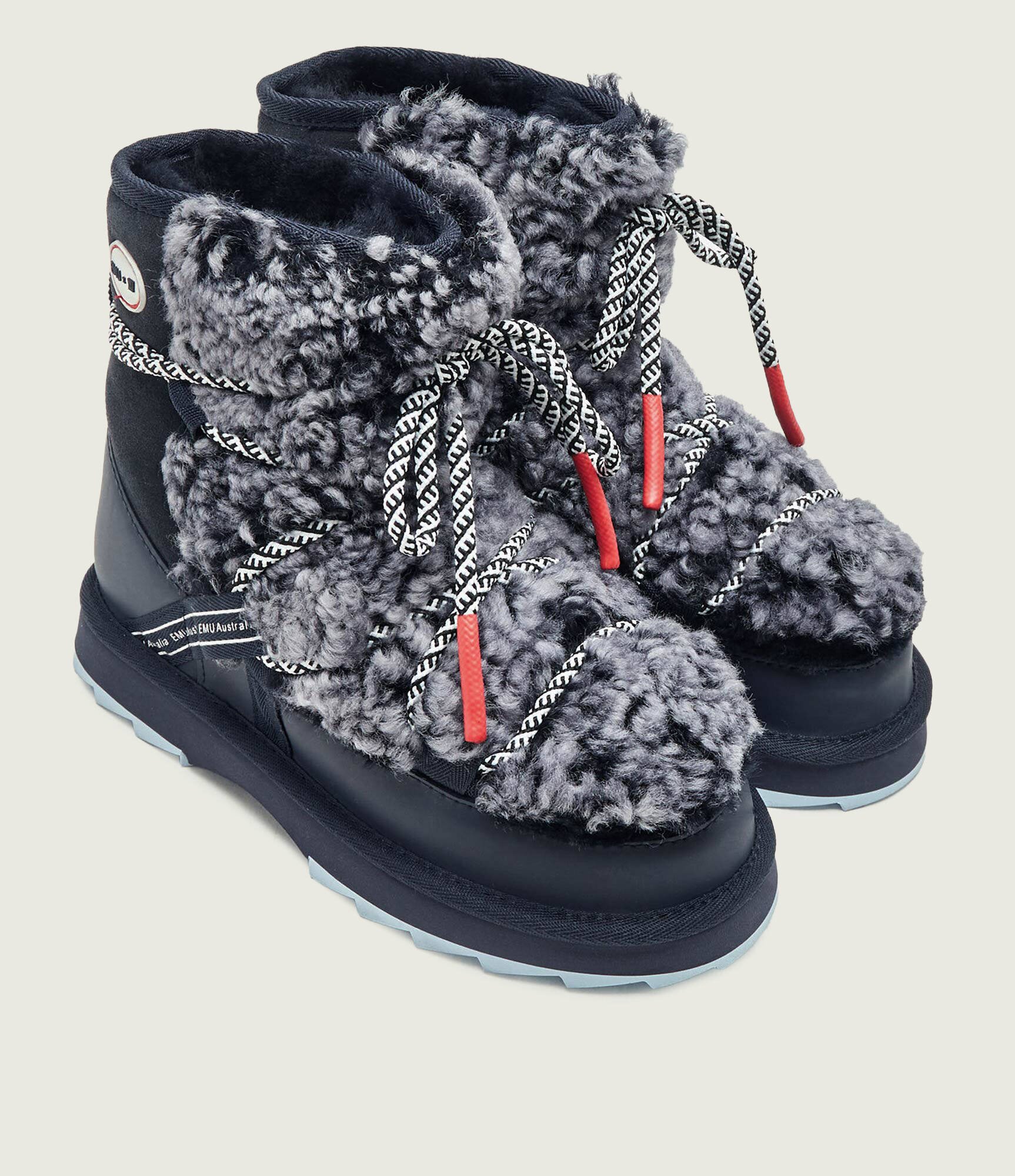 Emu Australia Bocanci Blurred Teddy | Emu x WN | piele | piele întoarsă | wełna | shearling