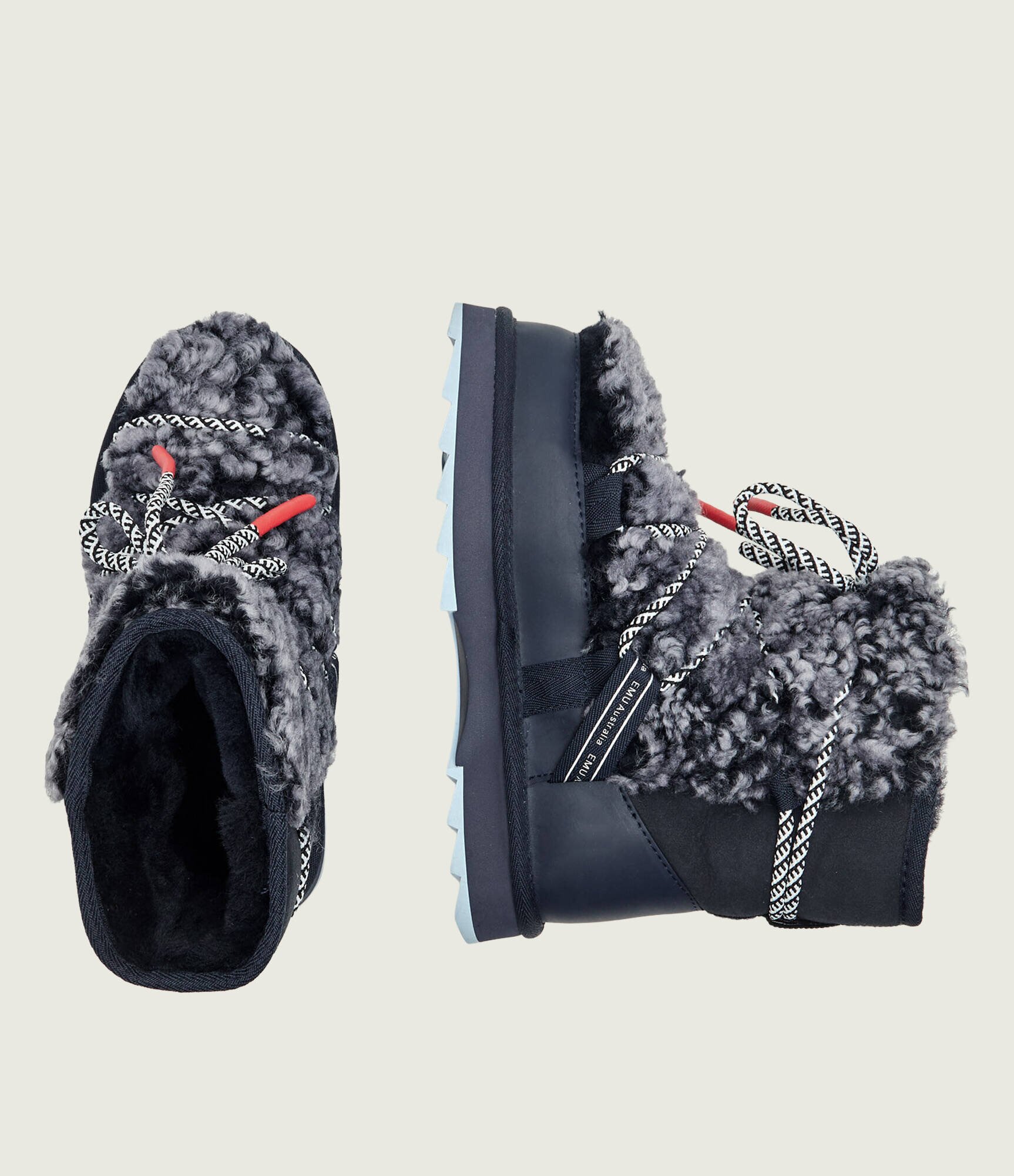 Emu Australia Bocanci Blurred Teddy | Emu x WN | piele | piele întoarsă | wełna | shearling