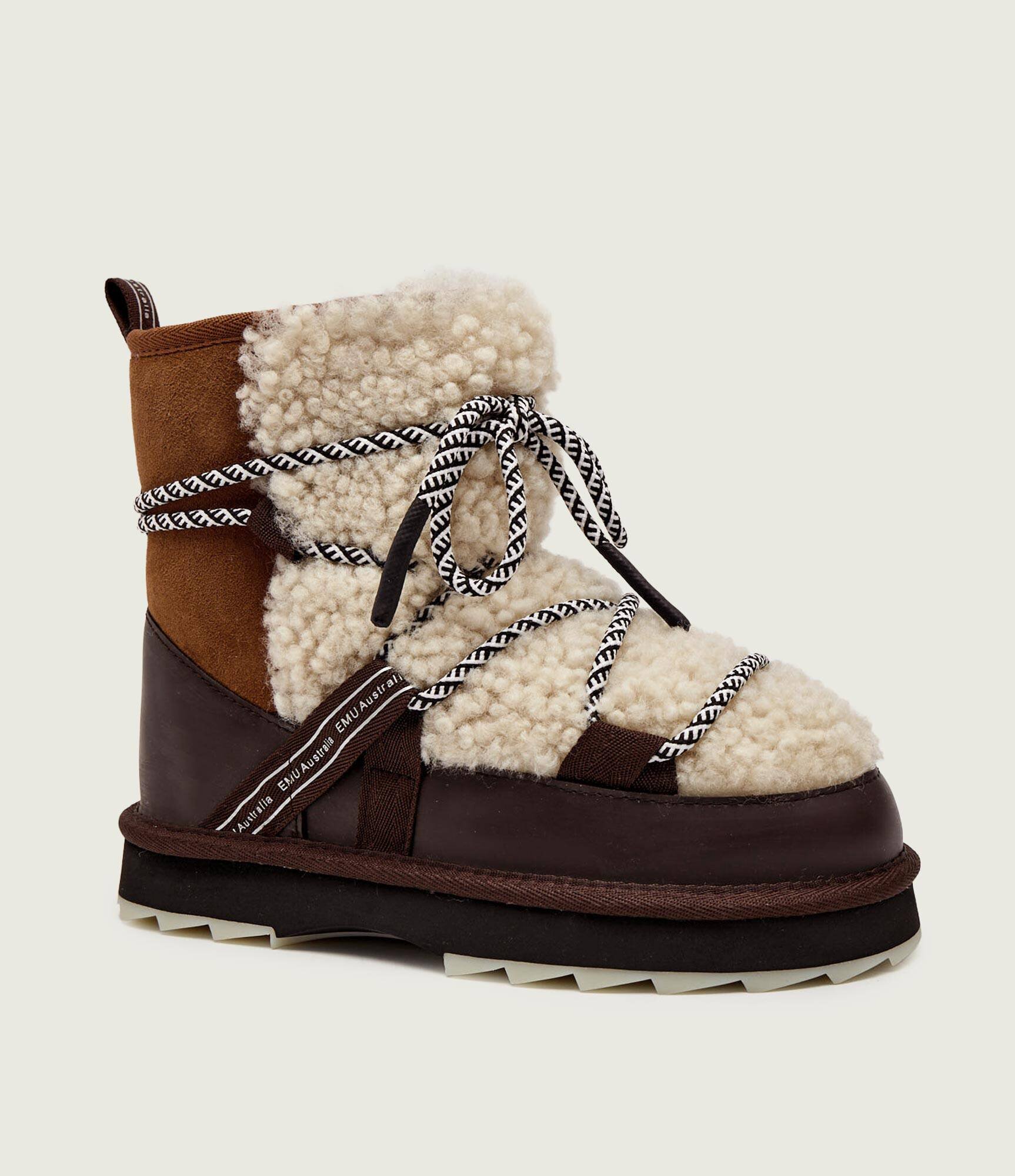 Emu Australia Bocanci Blurred Teddy | shearling | skóra