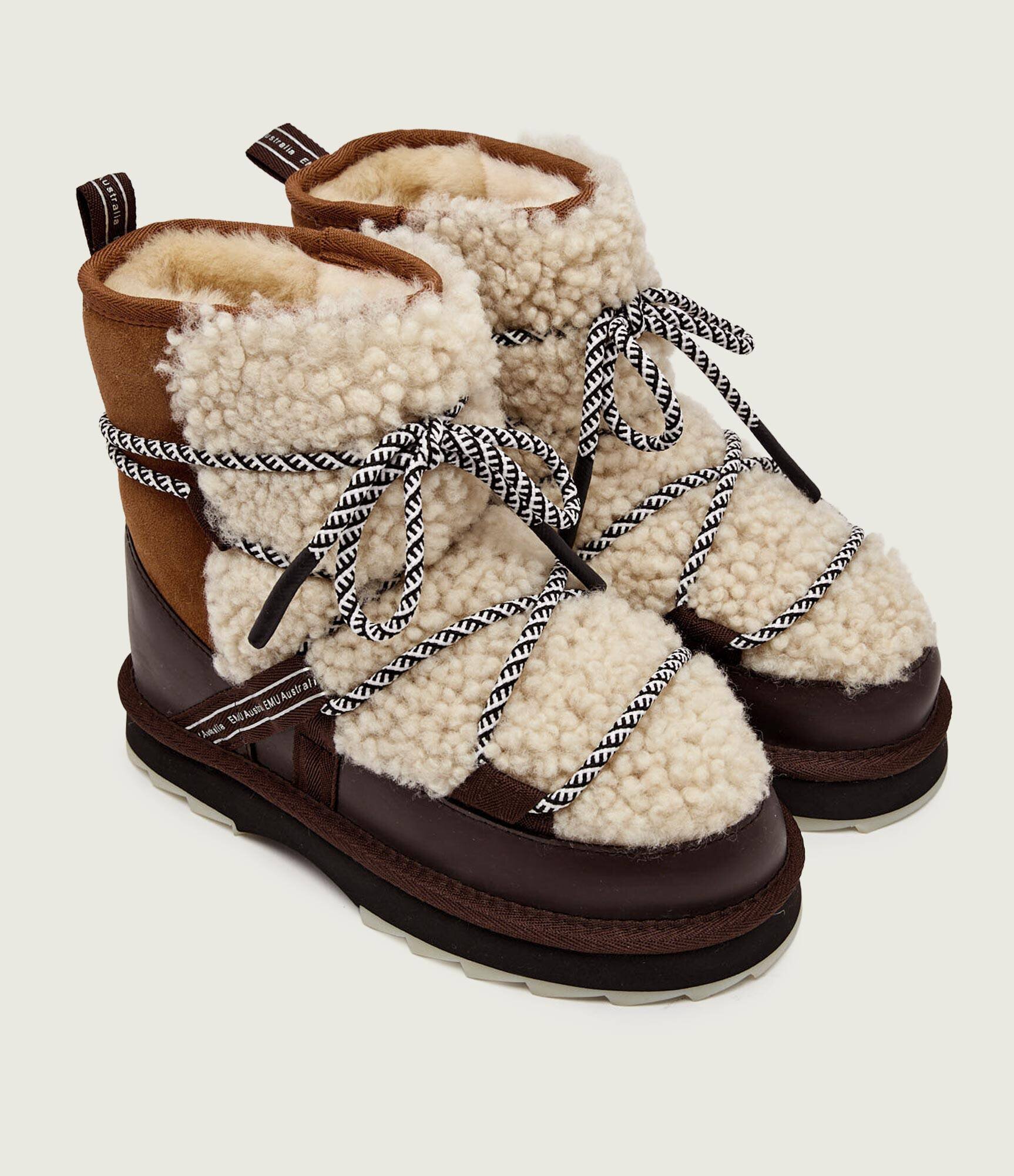 Emu Australia Bocanci Blurred Teddy | shearling | skóra