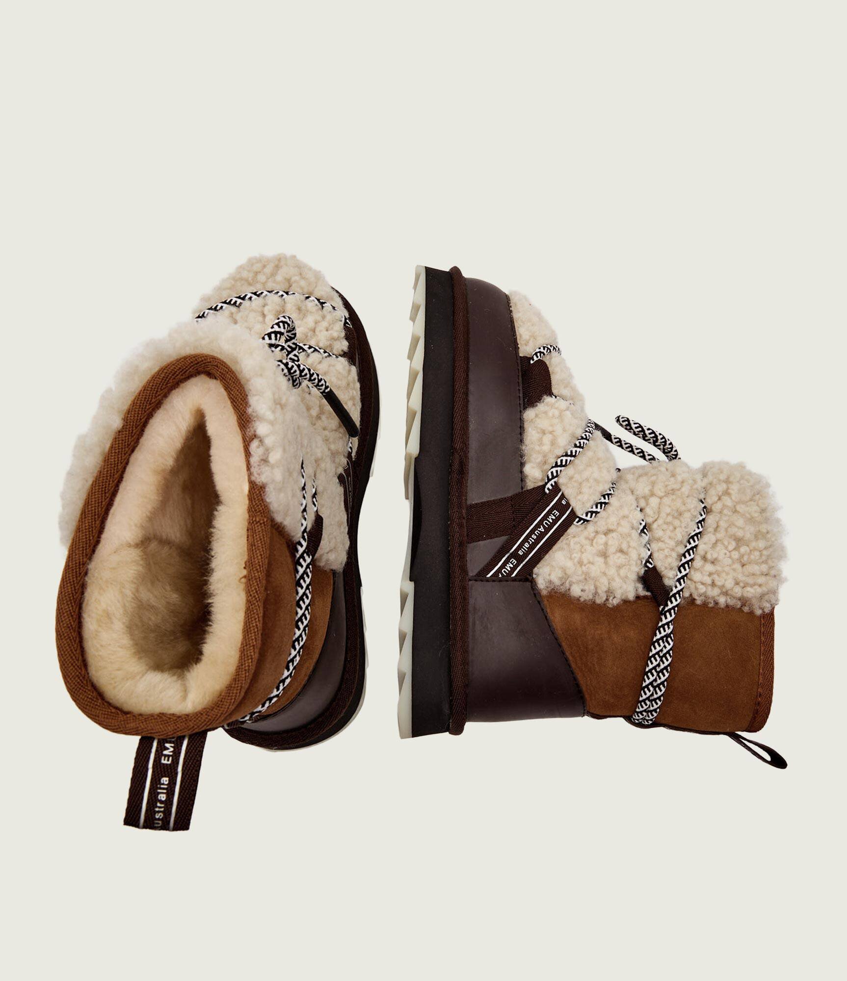 Emu Australia Bocanci Blurred Teddy | shearling | skóra