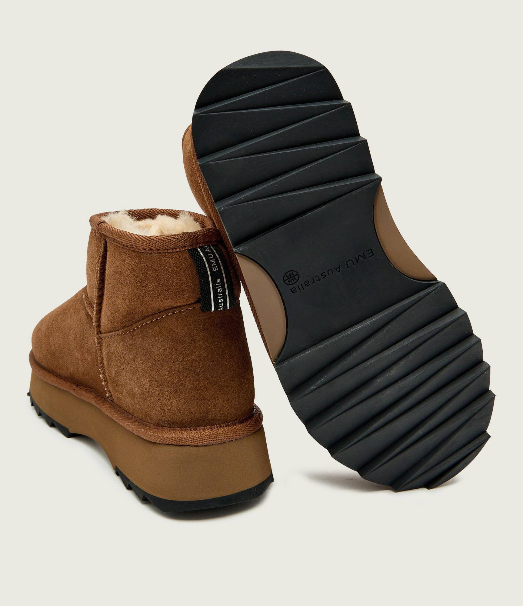 Emu Australia Bocanci Sharky Micro Flatform | piele întoarsă