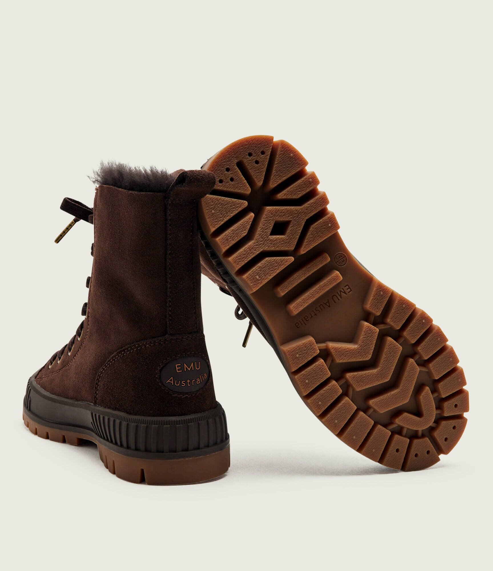 Emu Australia Căptușite botine Nomad Wanderer | piele întoarsă | shearling cu adaos de lână