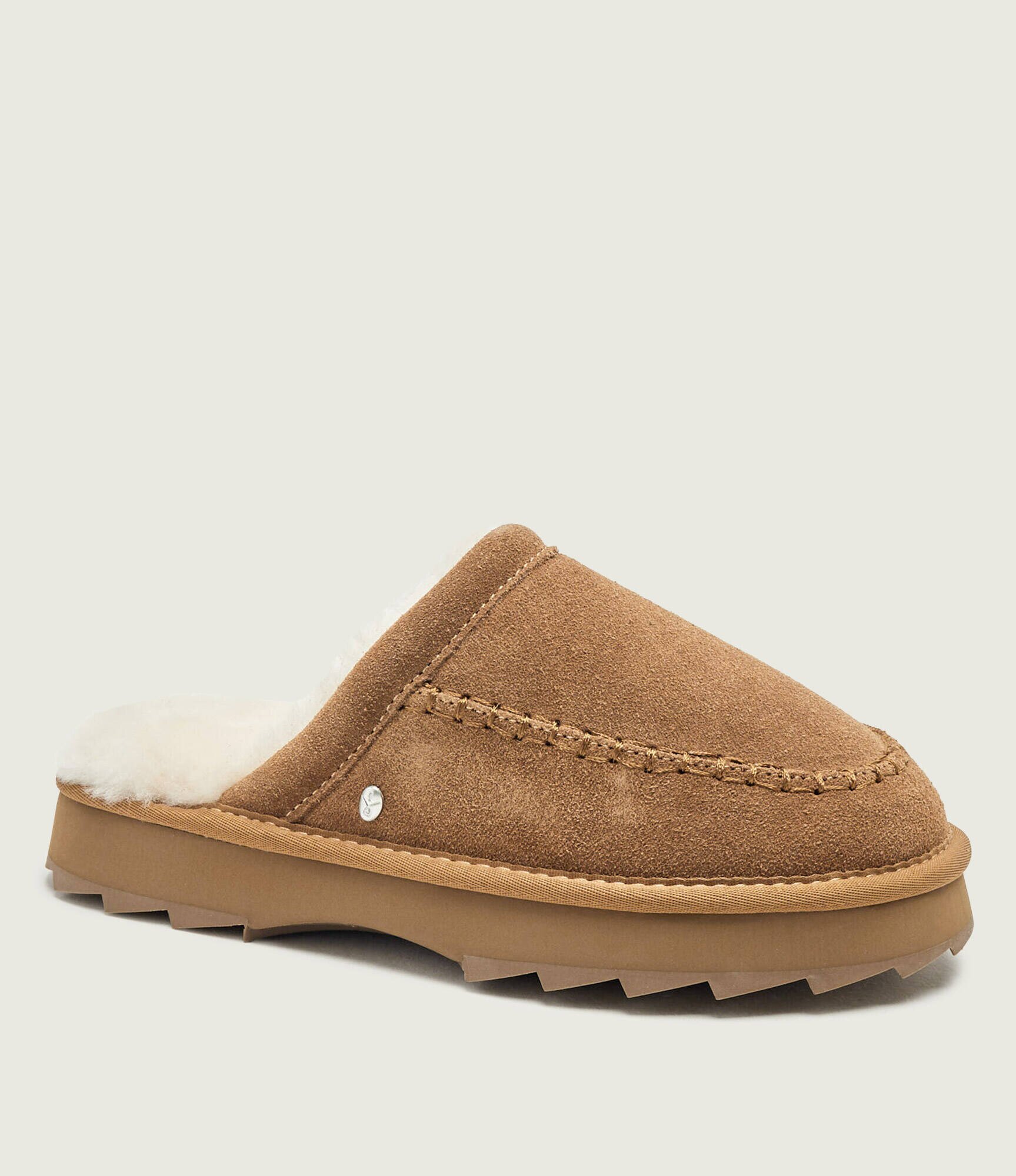 Emu Australia Căptușite papuci de casă Sharky Slide | piele întoarsă | shearling
