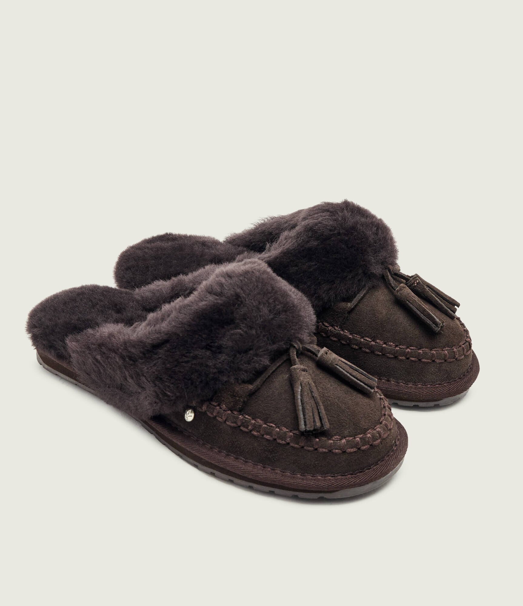 Emu Australia Căptușite papuci de casă Tahnee | piele întoarsă | shearling