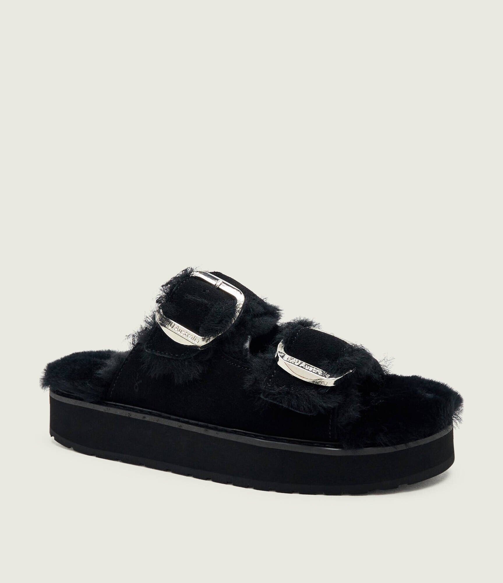 Emu Australia Căptușite șlapi Cabello | piele întoarsă | shearling