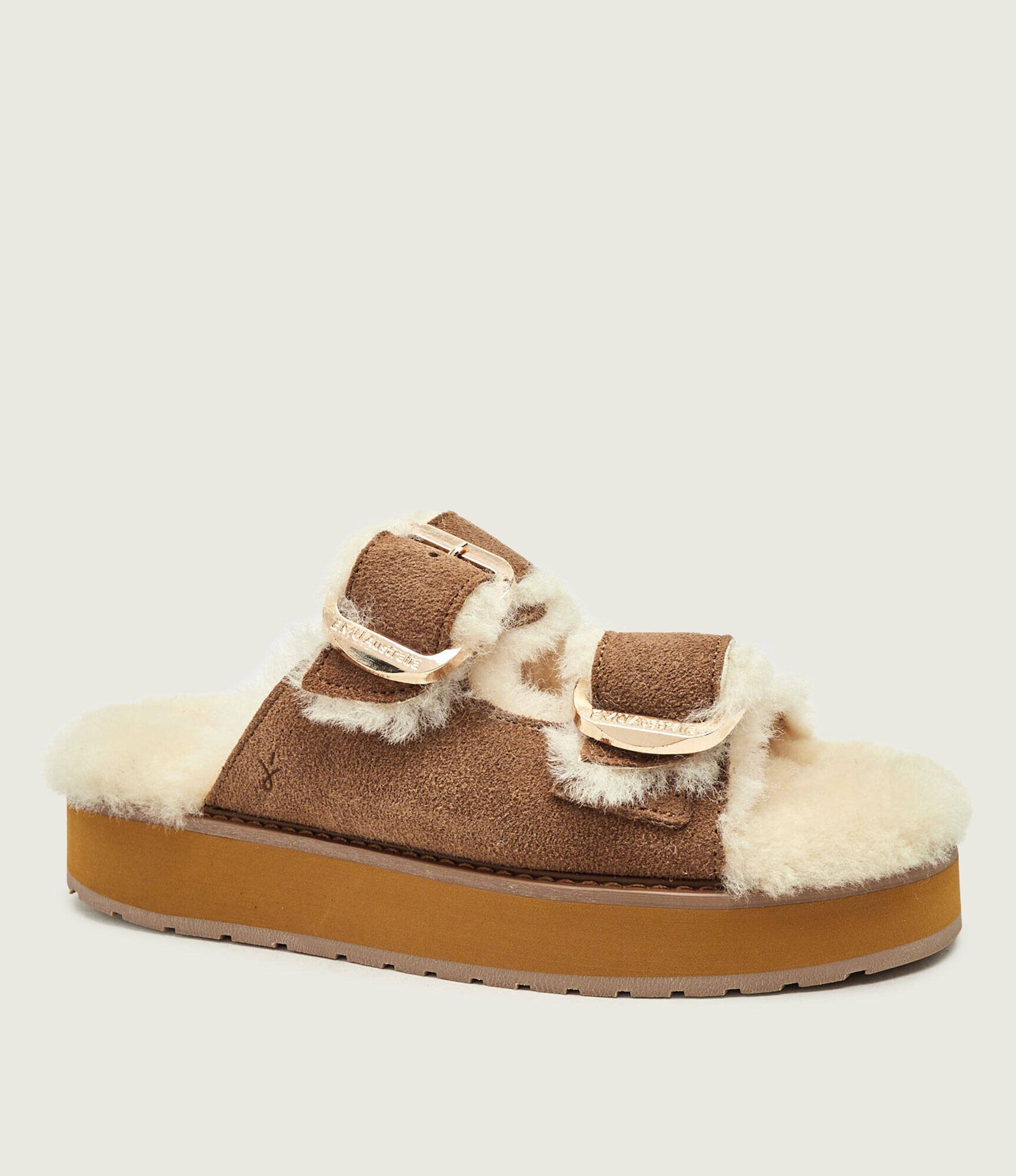 Emu Australia Căptușite șlapi Cabello | piele întoarsă | shearling