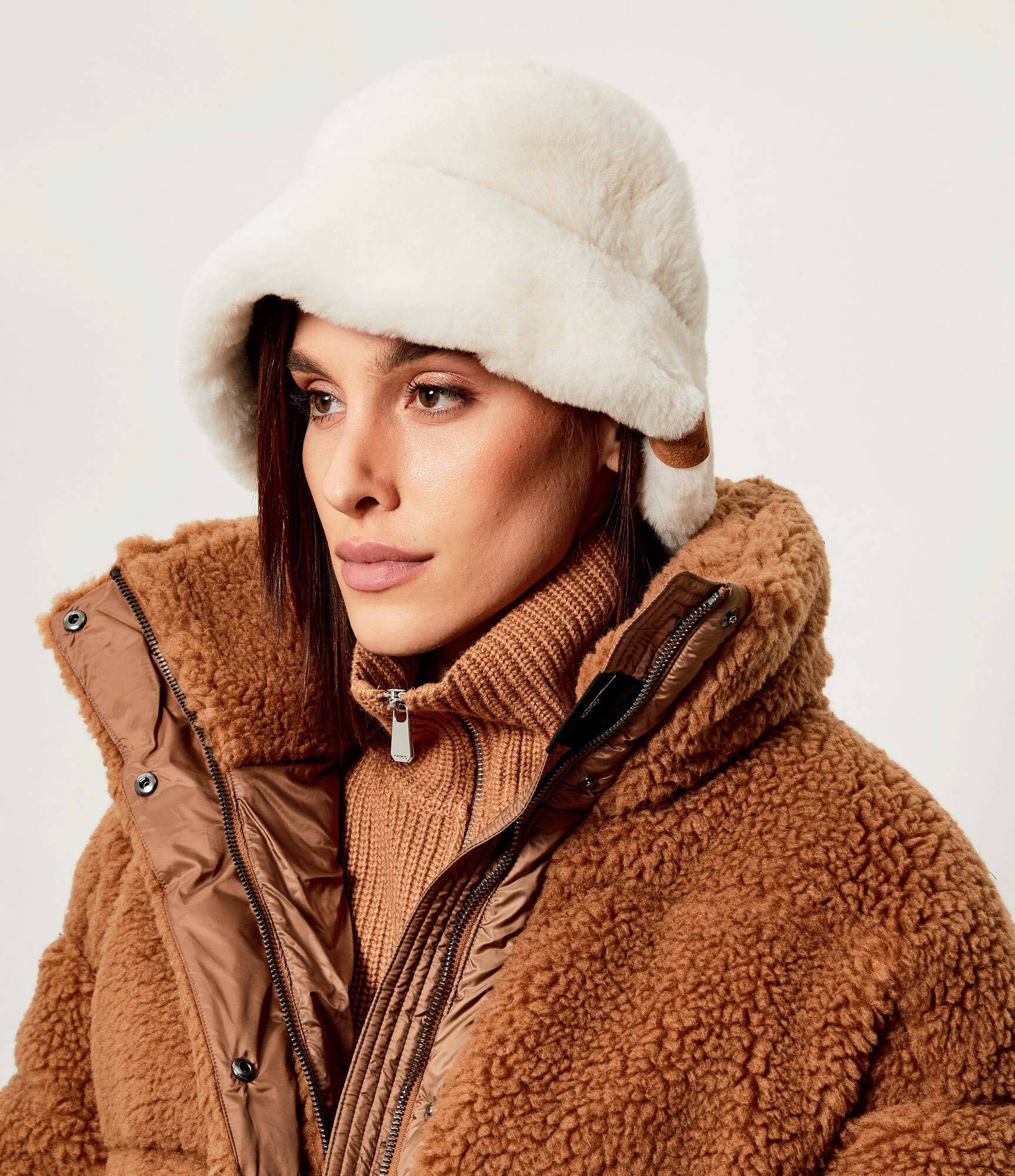 Emu Australia Cu două fețe pălărie Shearling | piele întoarsă