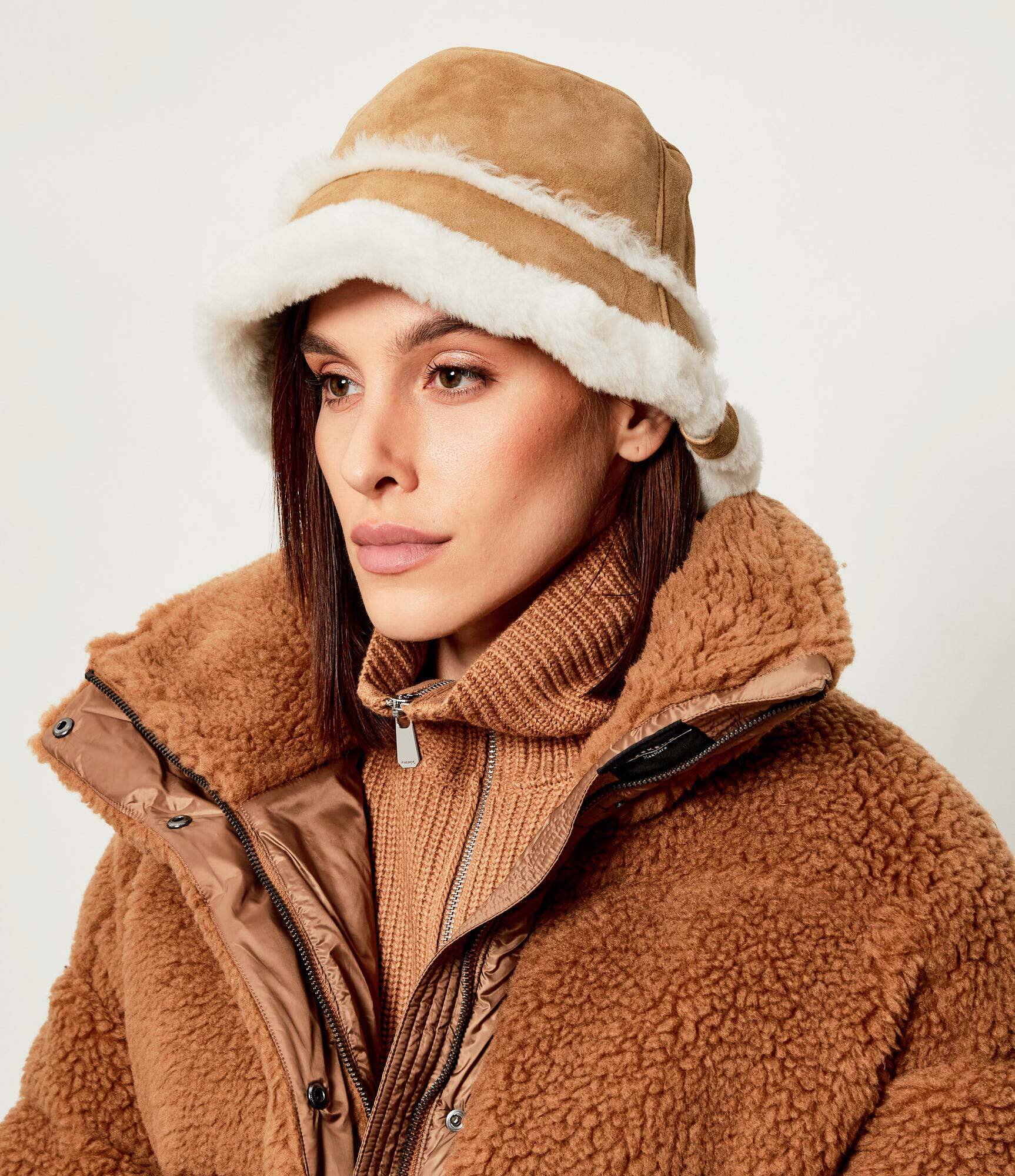 Emu Australia Cu două fețe pălărie Shearling | piele întoarsă