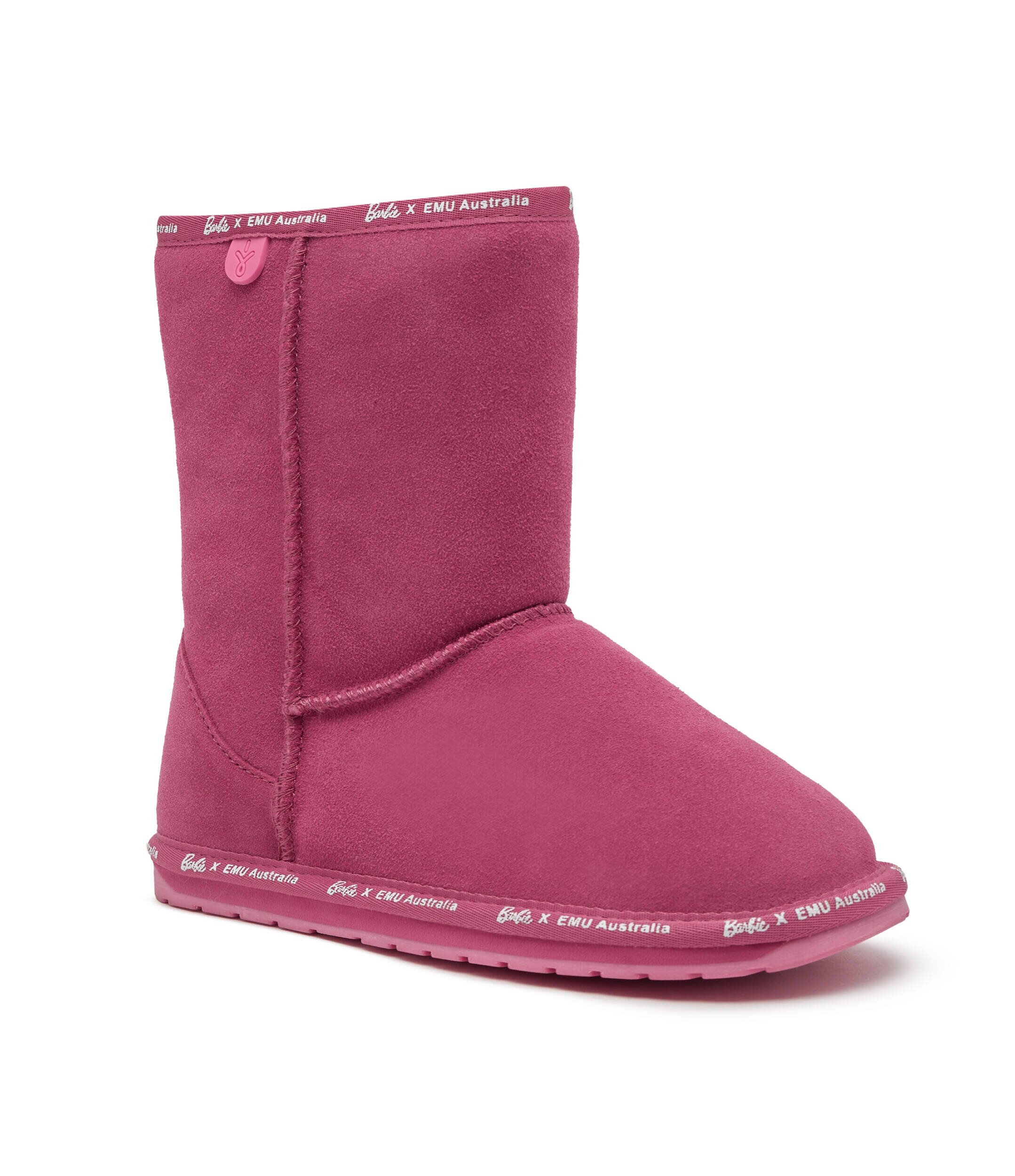 Emu Australia De piele bocanci Wallaby Lo X BARBIE | z dodatkiem wełny cu adaos de lână