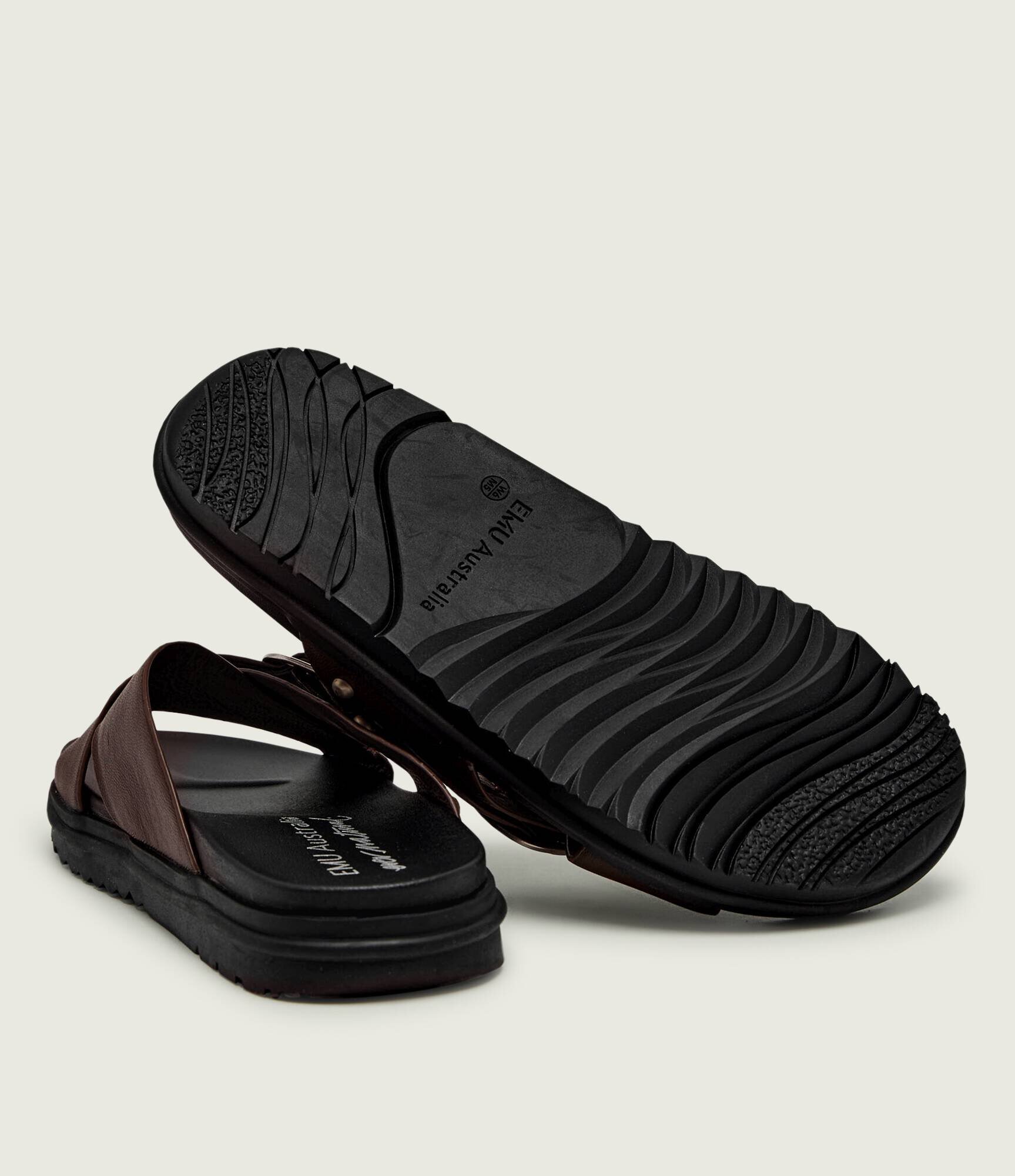 Emu Australia De piele șlapi Ebony