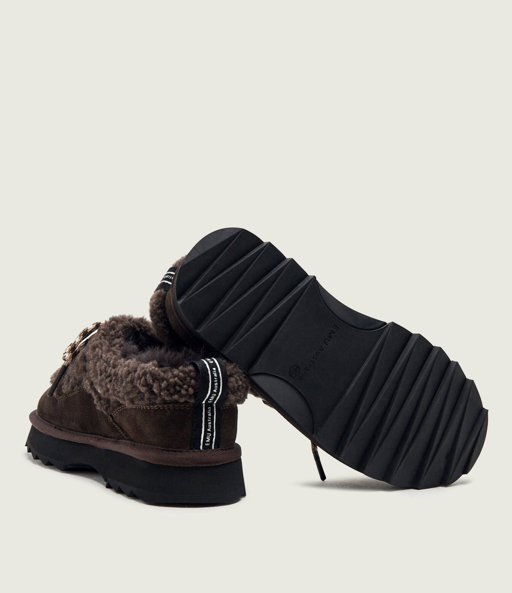 Emu Australia Mules (încălțăminte) Hayley | piele întoarsă | shearling cu adaos de lână