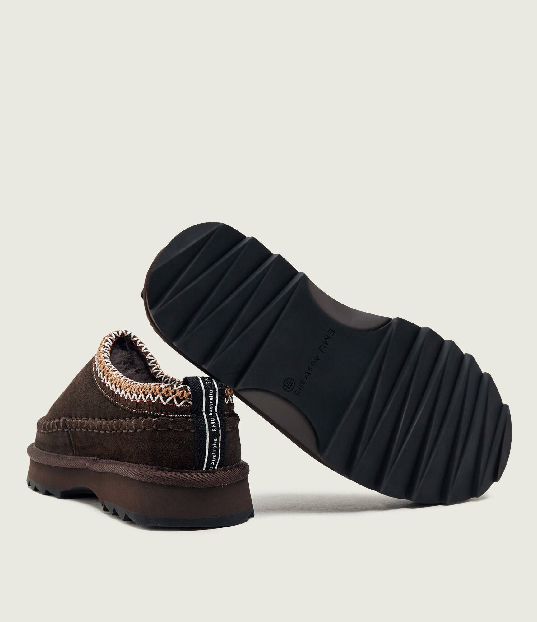 Emu Australia Mules (încălțăminte) Sharky Adventure Scuff cu adaos de lână | piele întoarsă