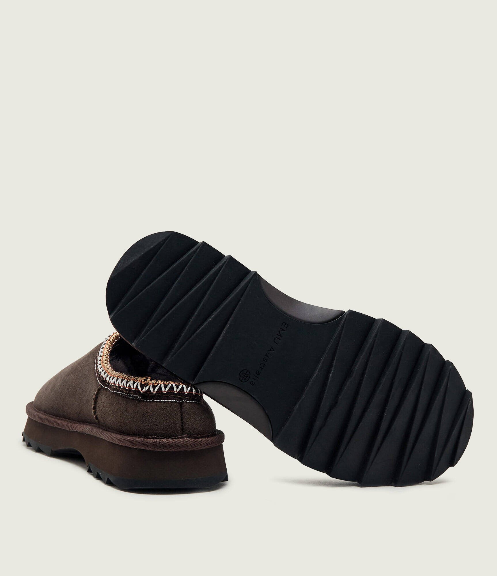 Emu Australia Mules (încălțăminte) Sharky Scuff | piele întoarsă (zamsz) | cu adaos de lână