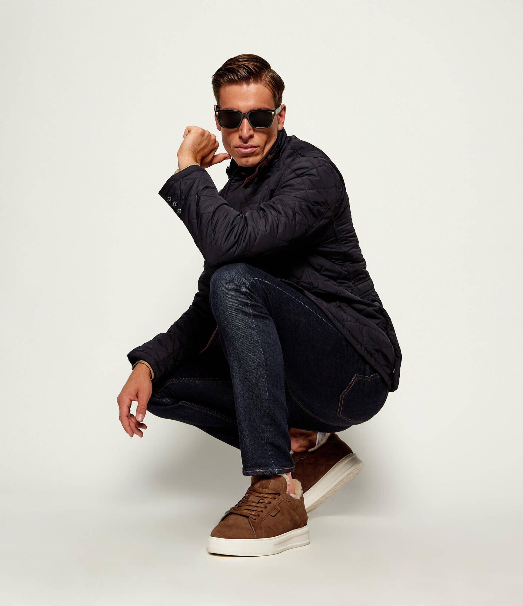 FABI Căptușite sneakers | piele întoarsă (zamsz) | cu adaos de lână | shearling