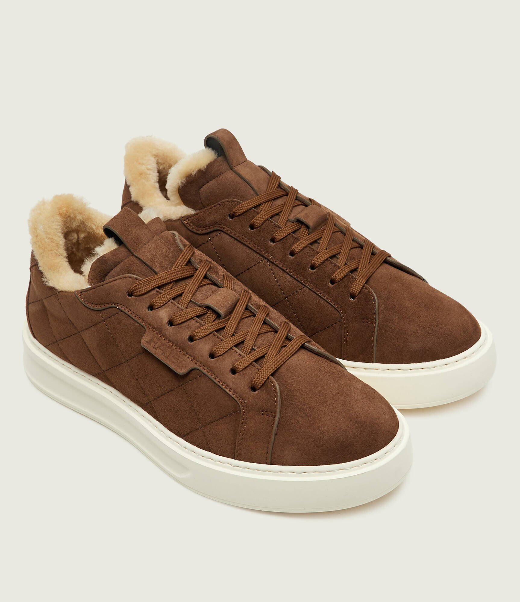 FABI Căptușite sneakers | piele întoarsă (zamsz) | cu adaos de lână | shearling