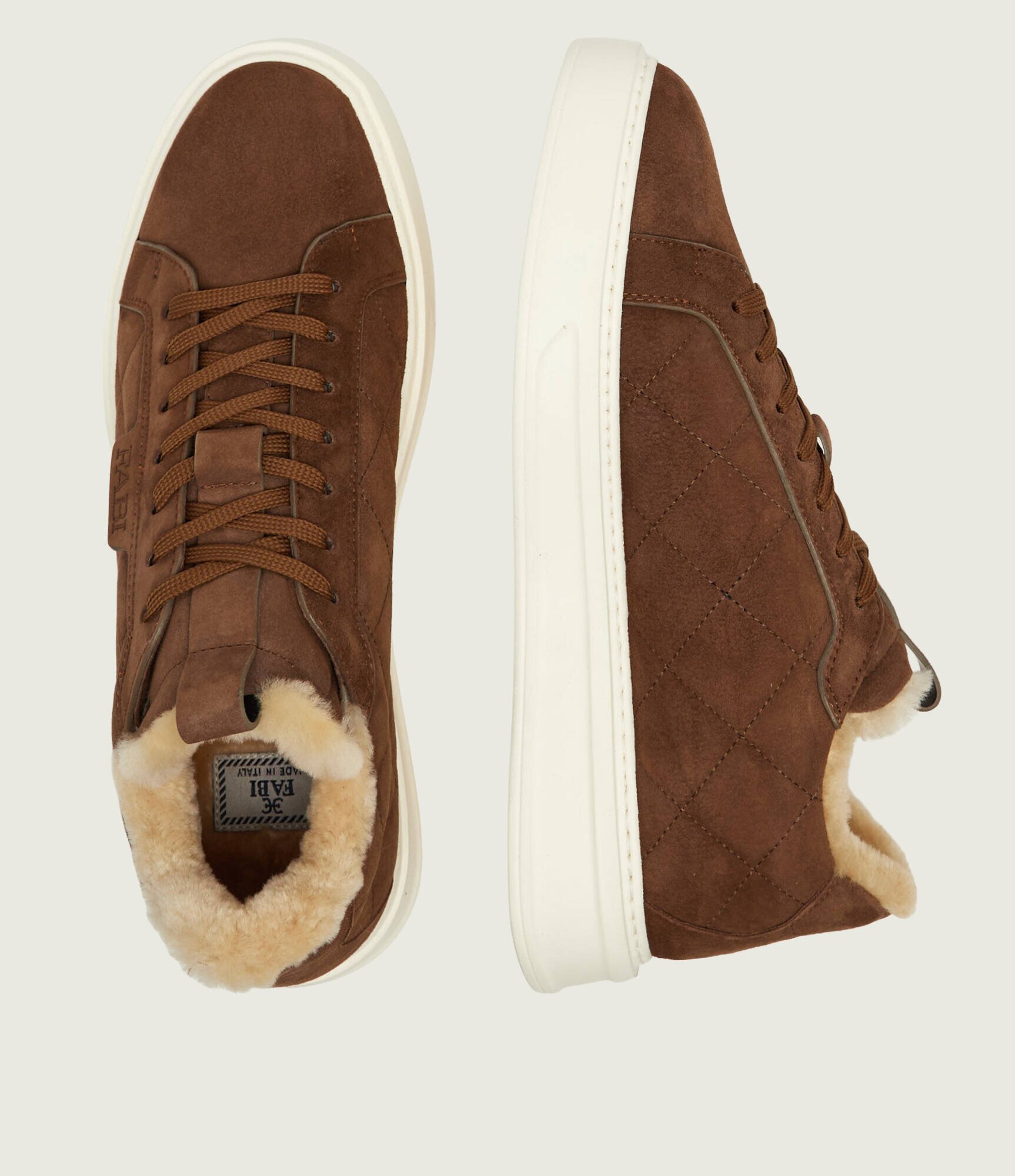 FABI Căptușite sneakers | piele întoarsă (zamsz) | cu adaos de lână | shearling