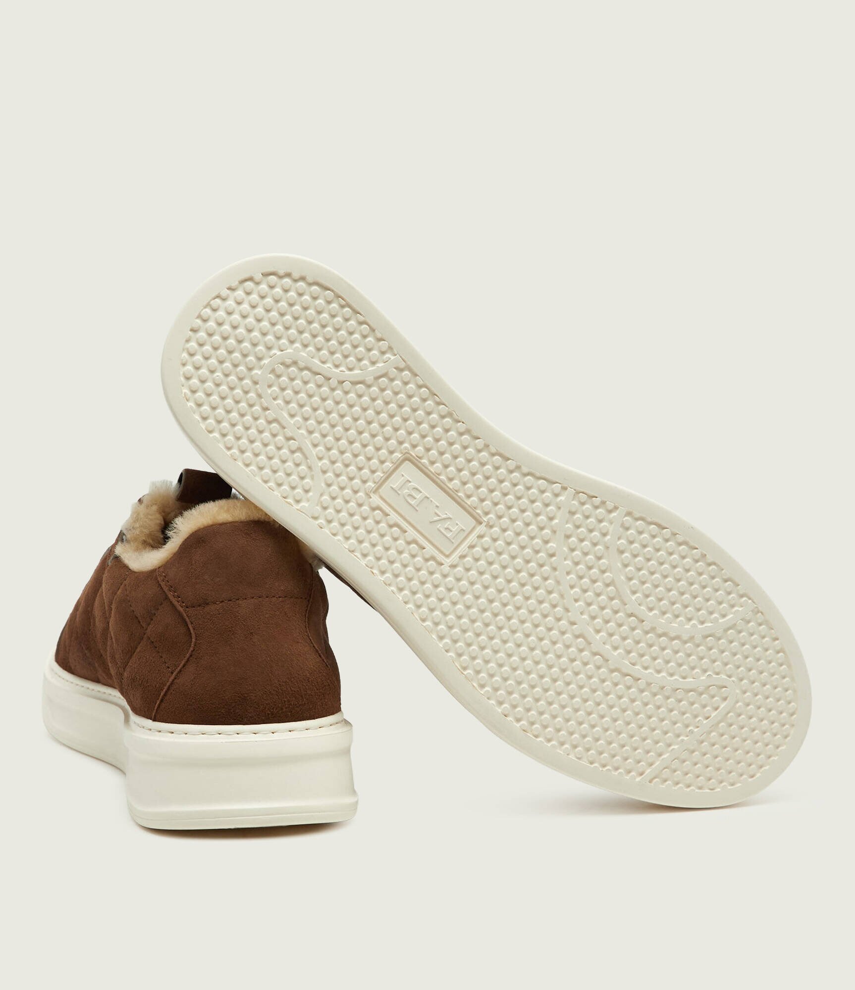 FABI Căptușite sneakers | piele întoarsă (zamsz) | cu adaos de lână | shearling
