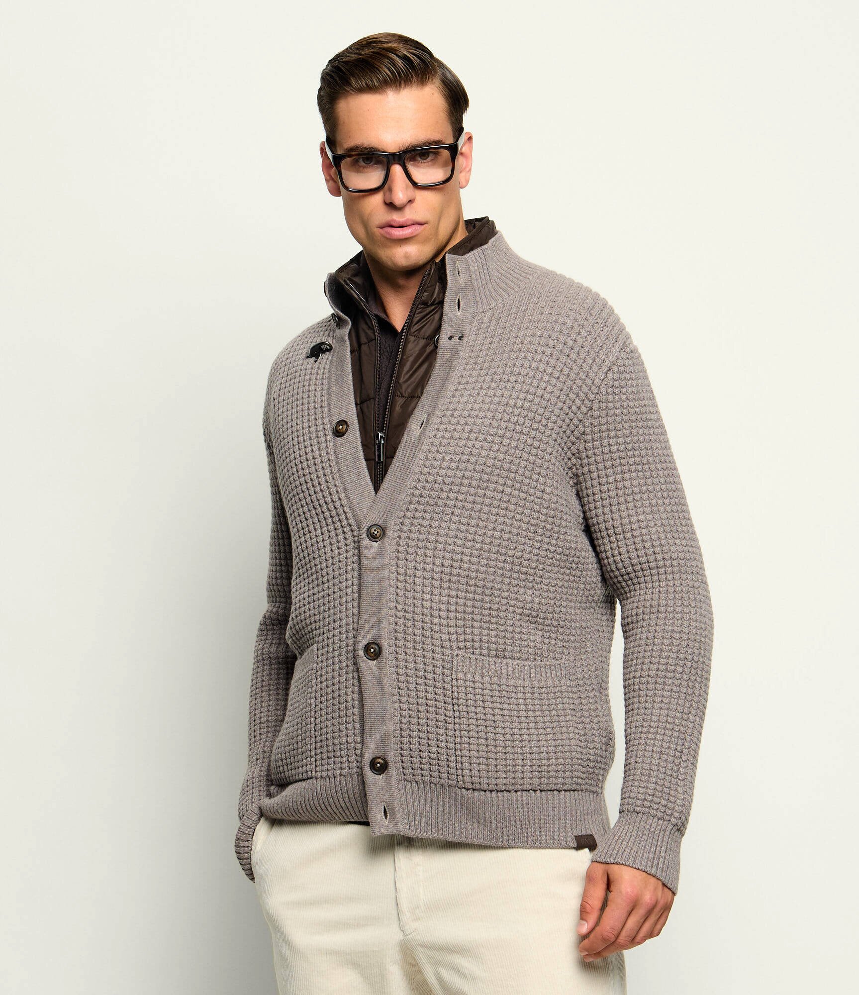 FAY De lână cardigan 2w1 | regular fit