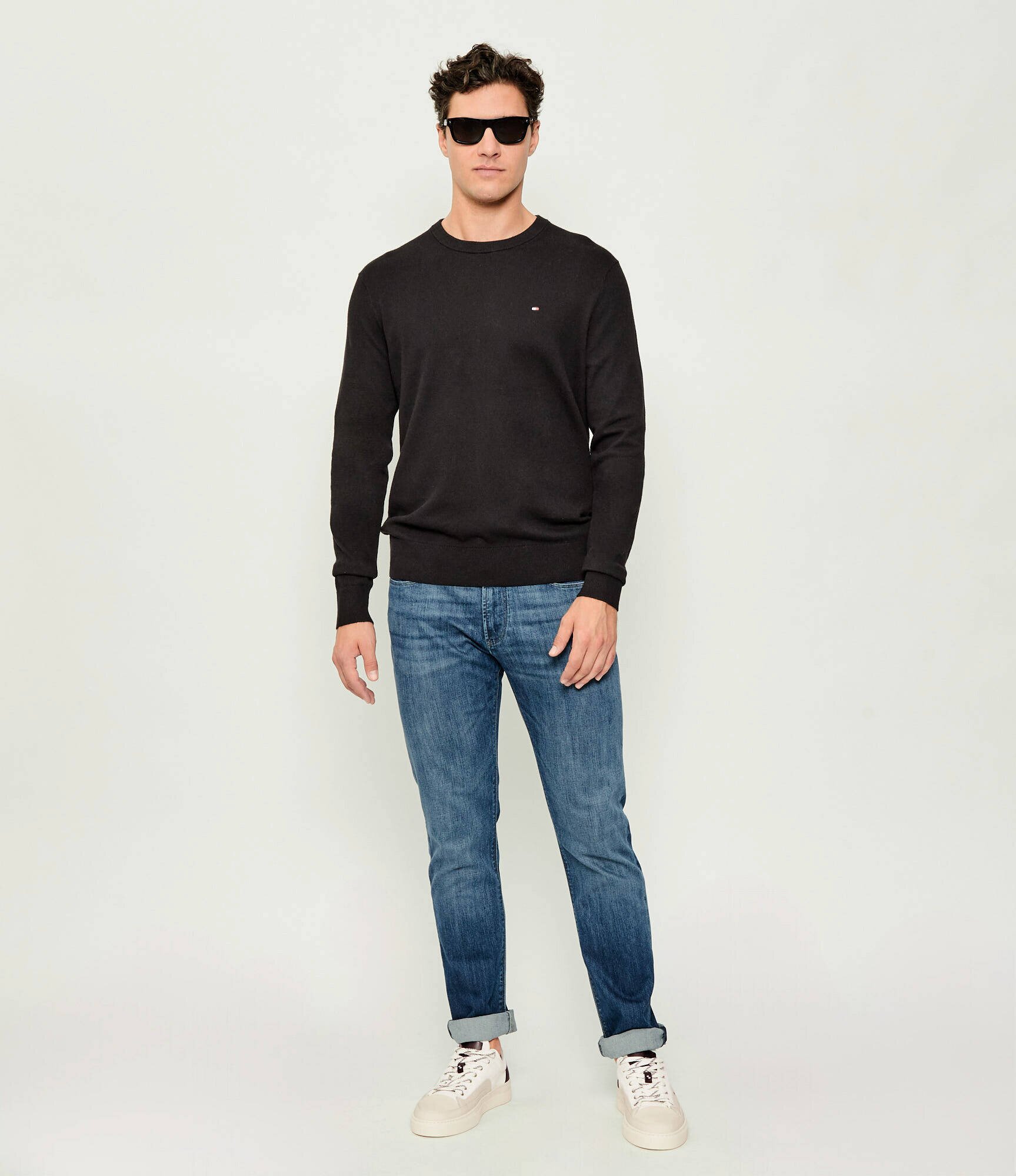 Filling Pieces Teniși Riviera cu adaos de piele