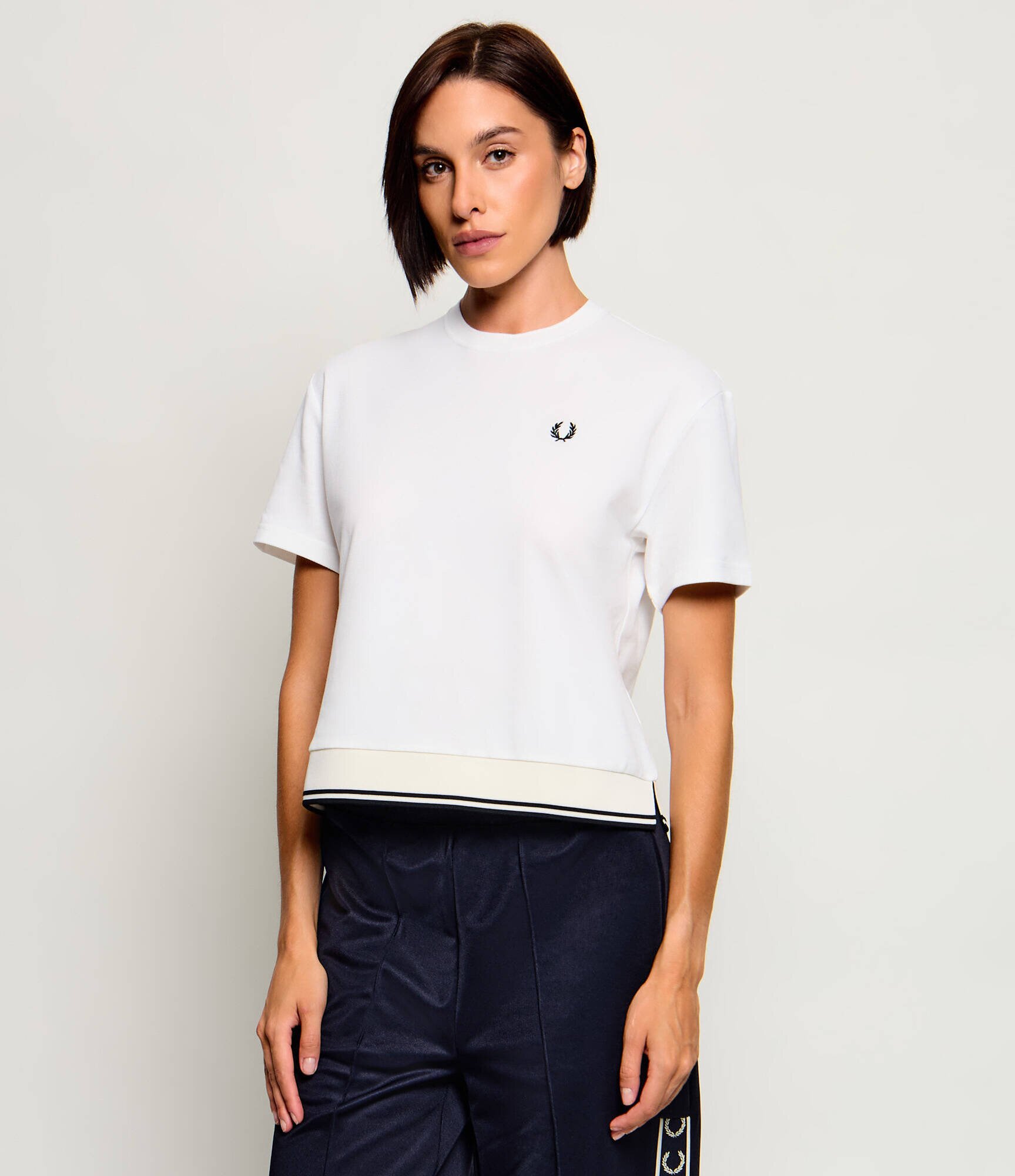 Fred Perry Tricou | Cropped Fit | pique
