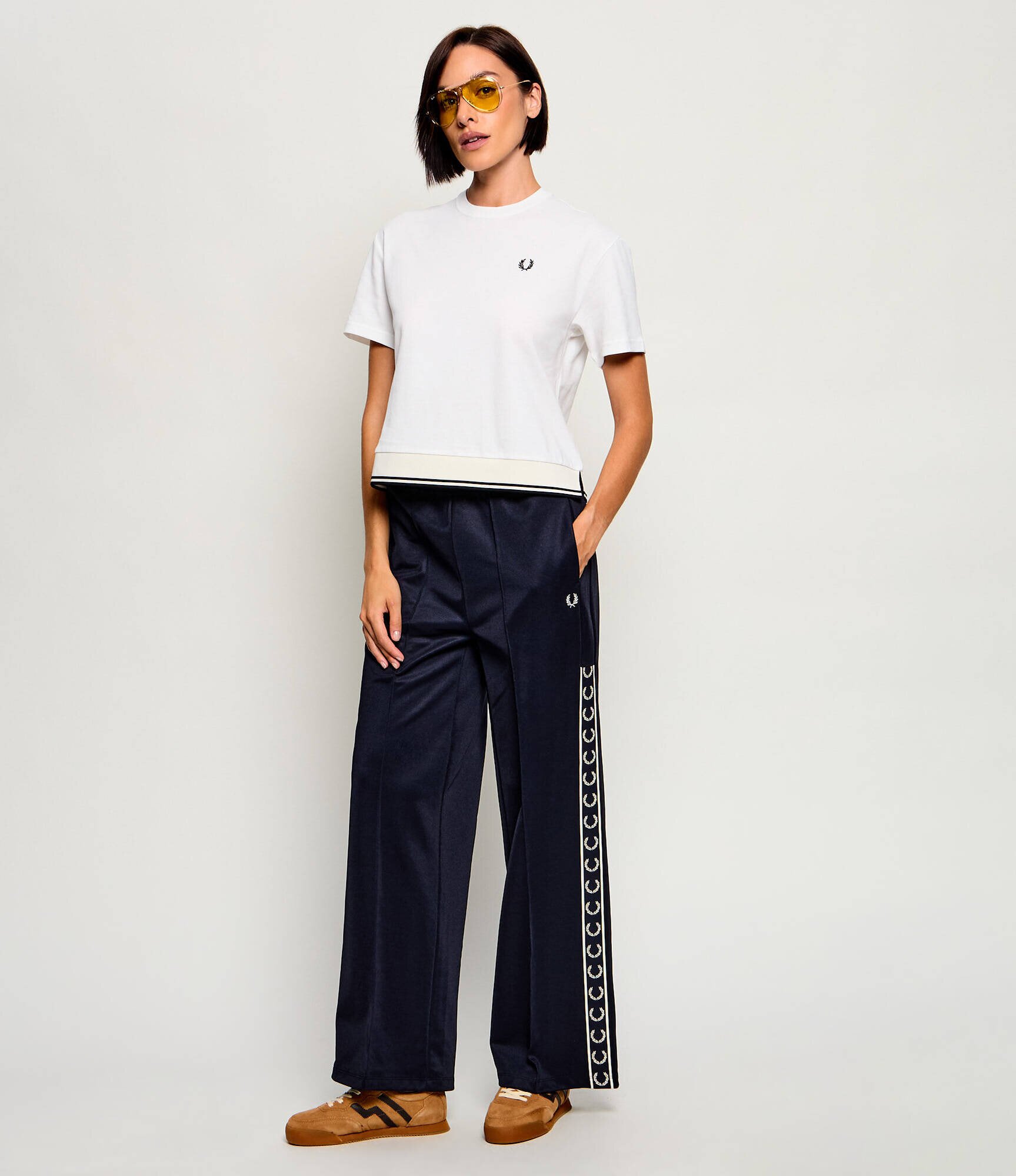 Fred Perry Tricou | Cropped Fit | pique