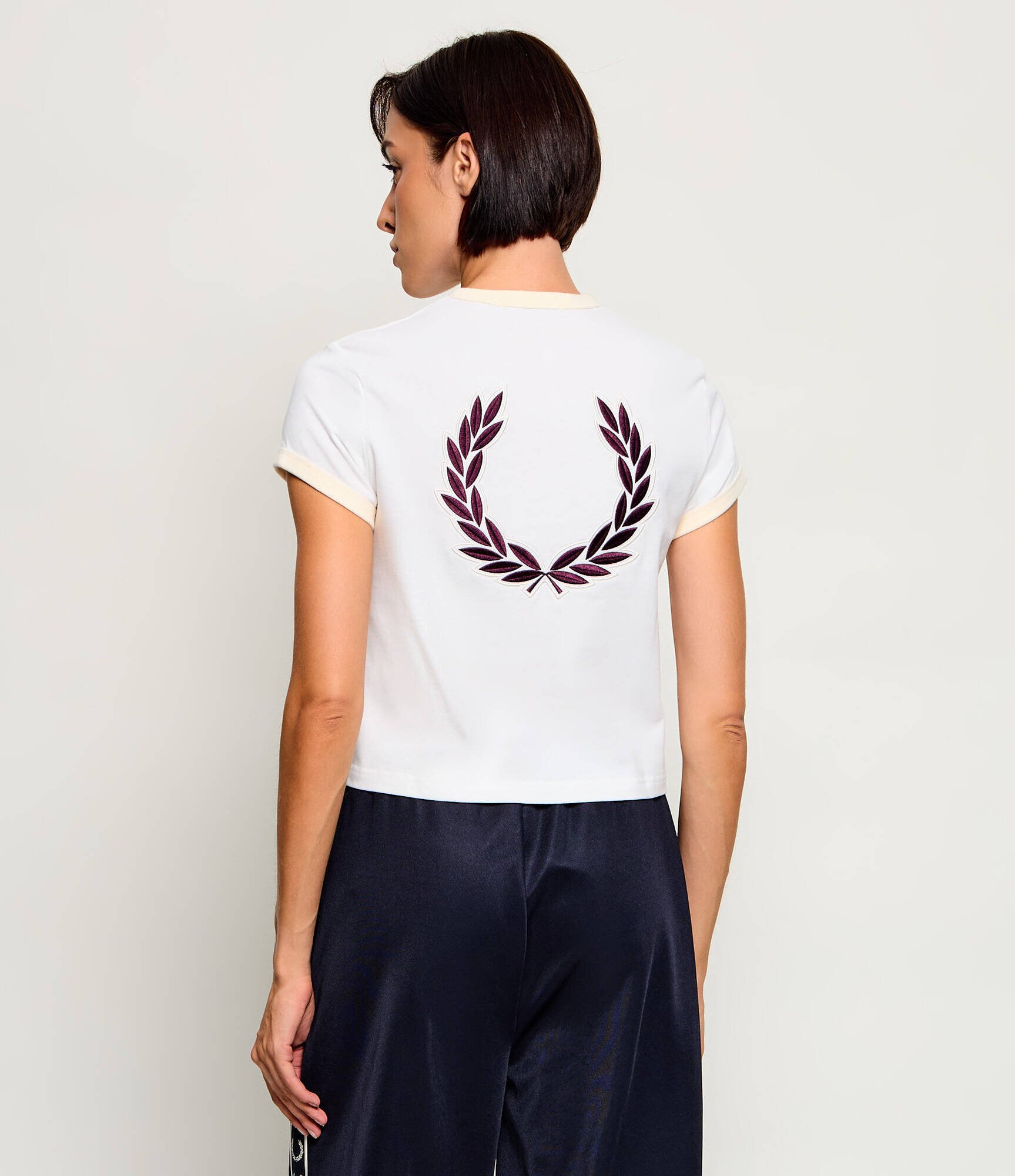 Fred Perry Tricou Laurel Wreath | Cropped Fit