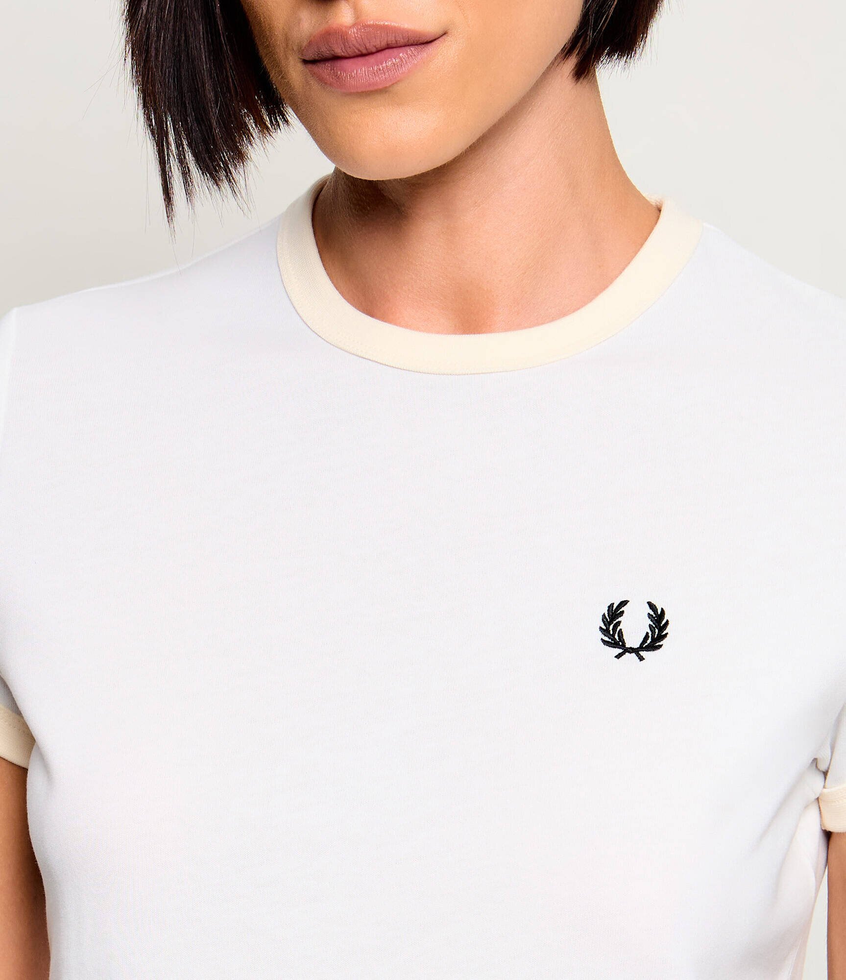 Fred Perry Tricou Laurel Wreath | Cropped Fit