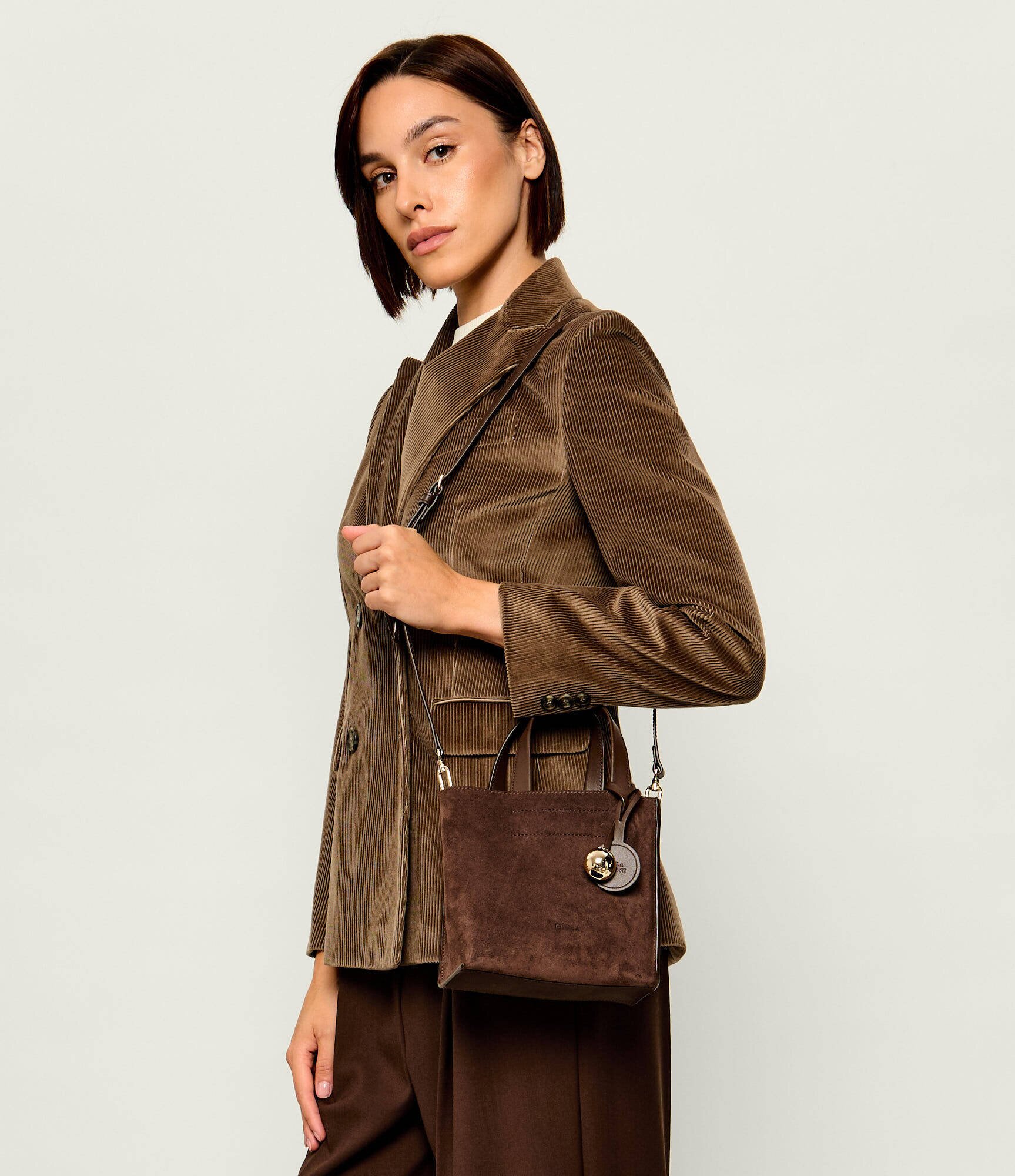 Furla Cufăr Divide It | piele întoarsă cu adaos de piele