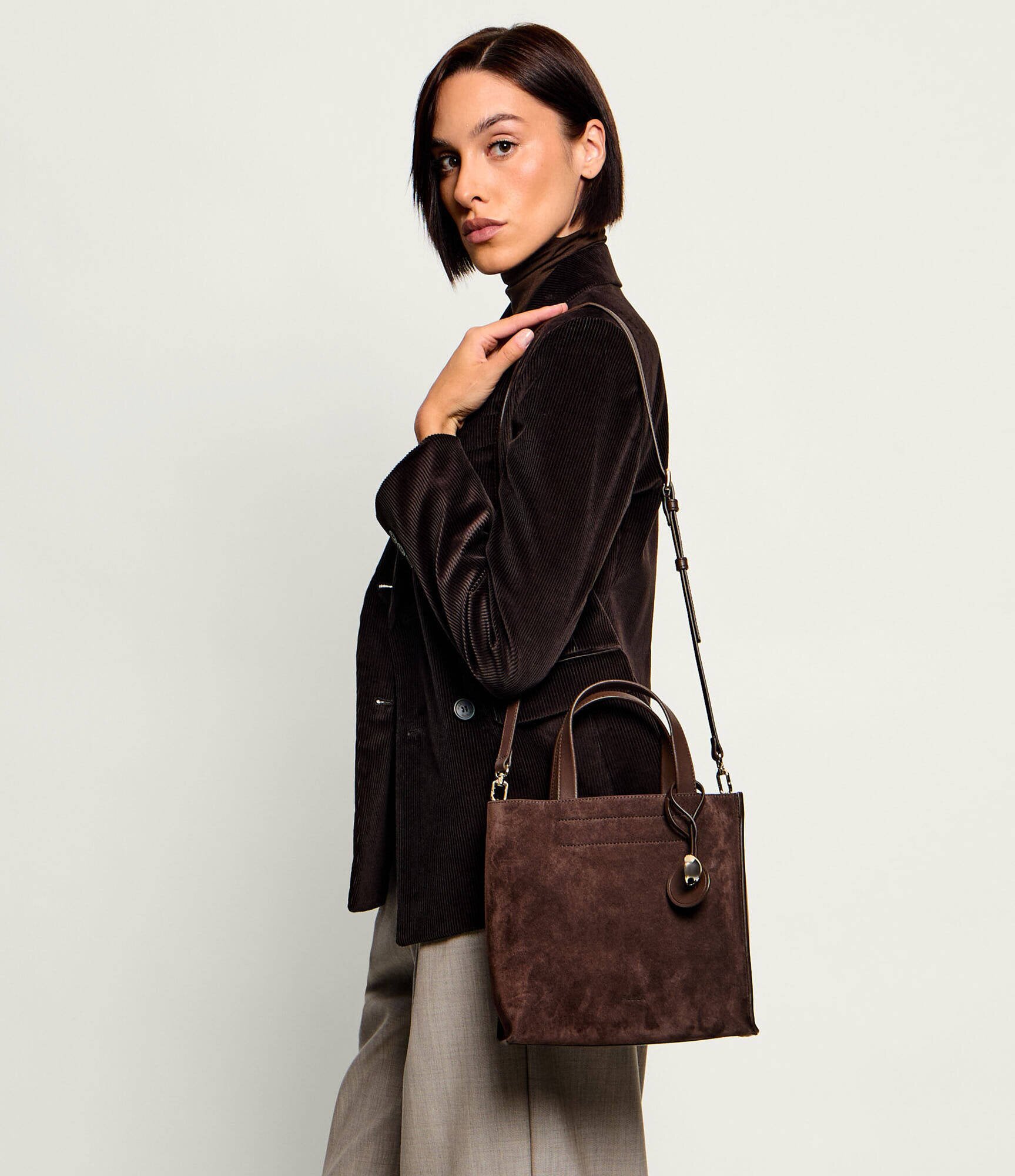 Furla De piele cufăr Divide | piele întoarsă