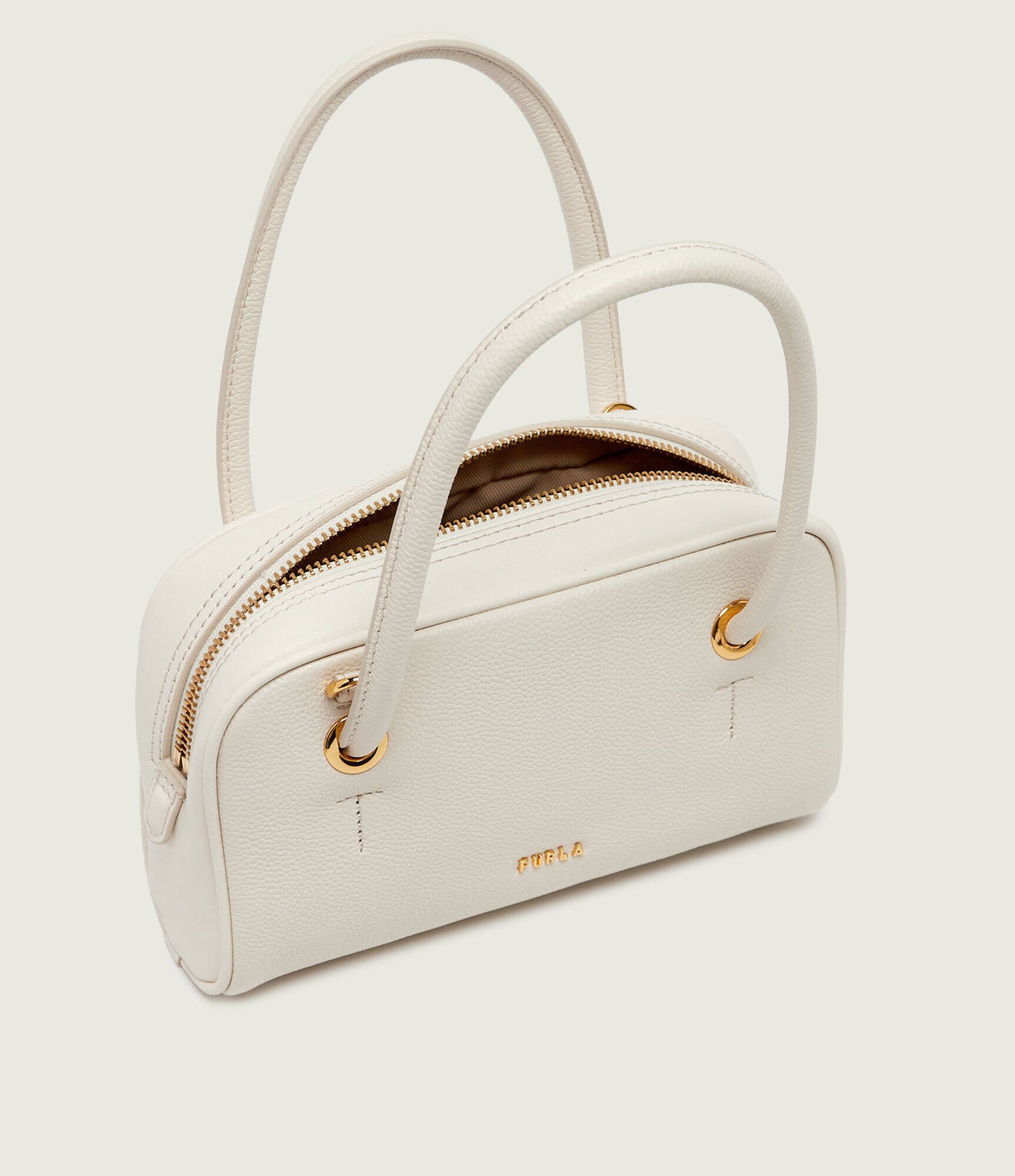 Furla De piele cufăr POPPY MINI DOME