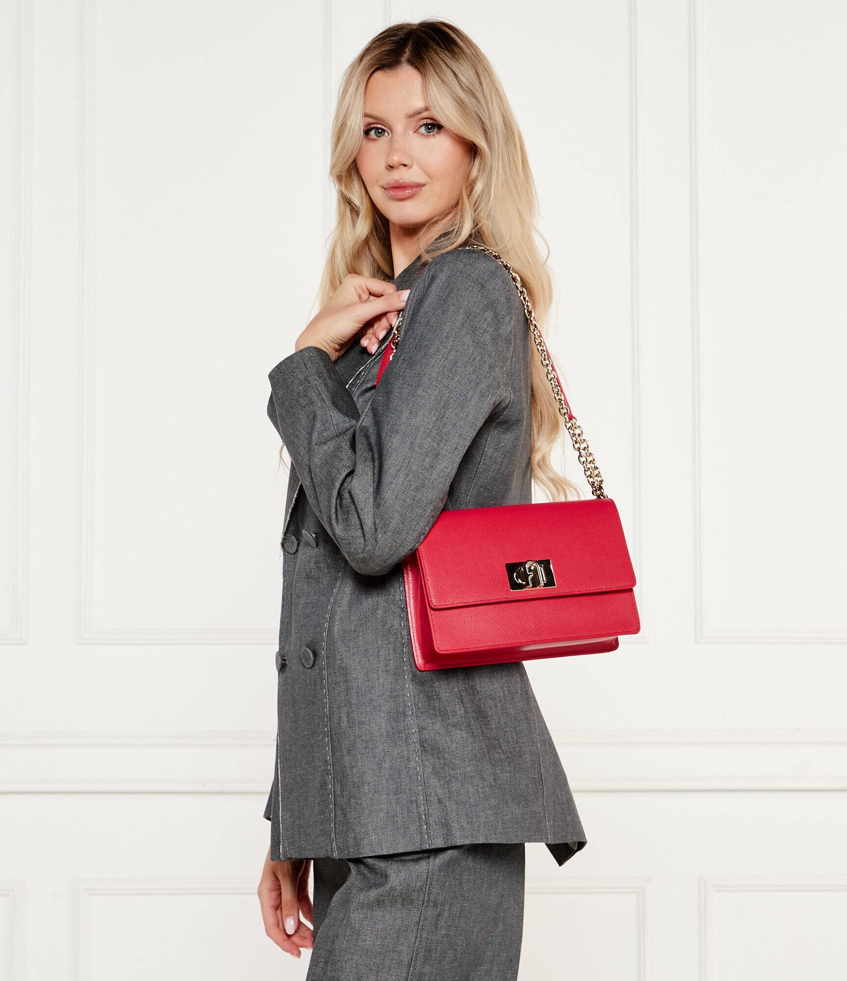 Furla De piele geantă pe umăr 1927