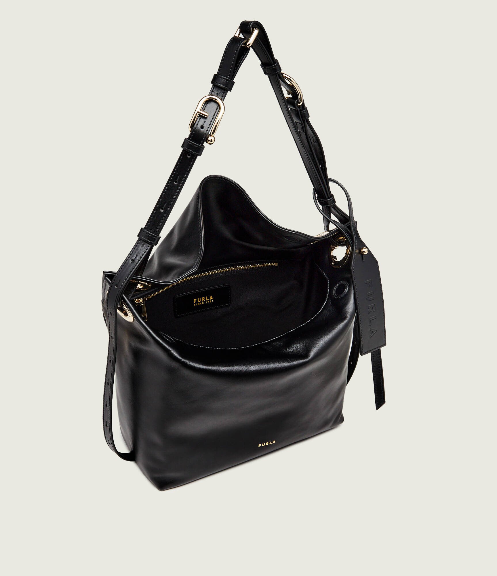 Furla De piele geantă pe umăr Ginevra M