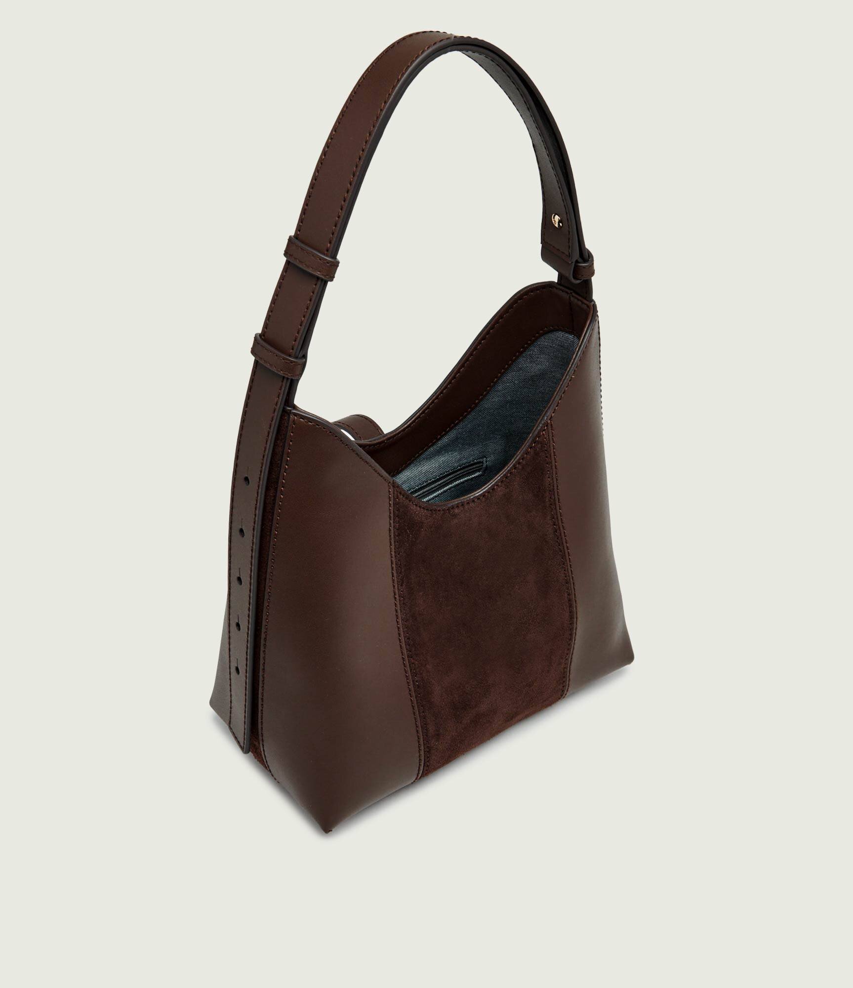 Furla De piele geantă pe umăr Goccia | piele întoarsă