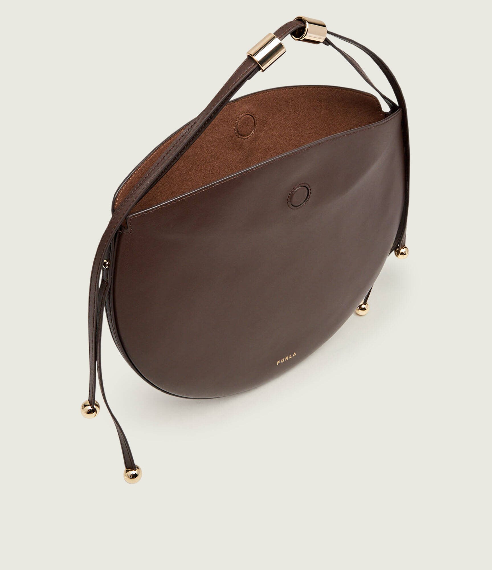 Furla De piele geantă pe umăr Moonstone
