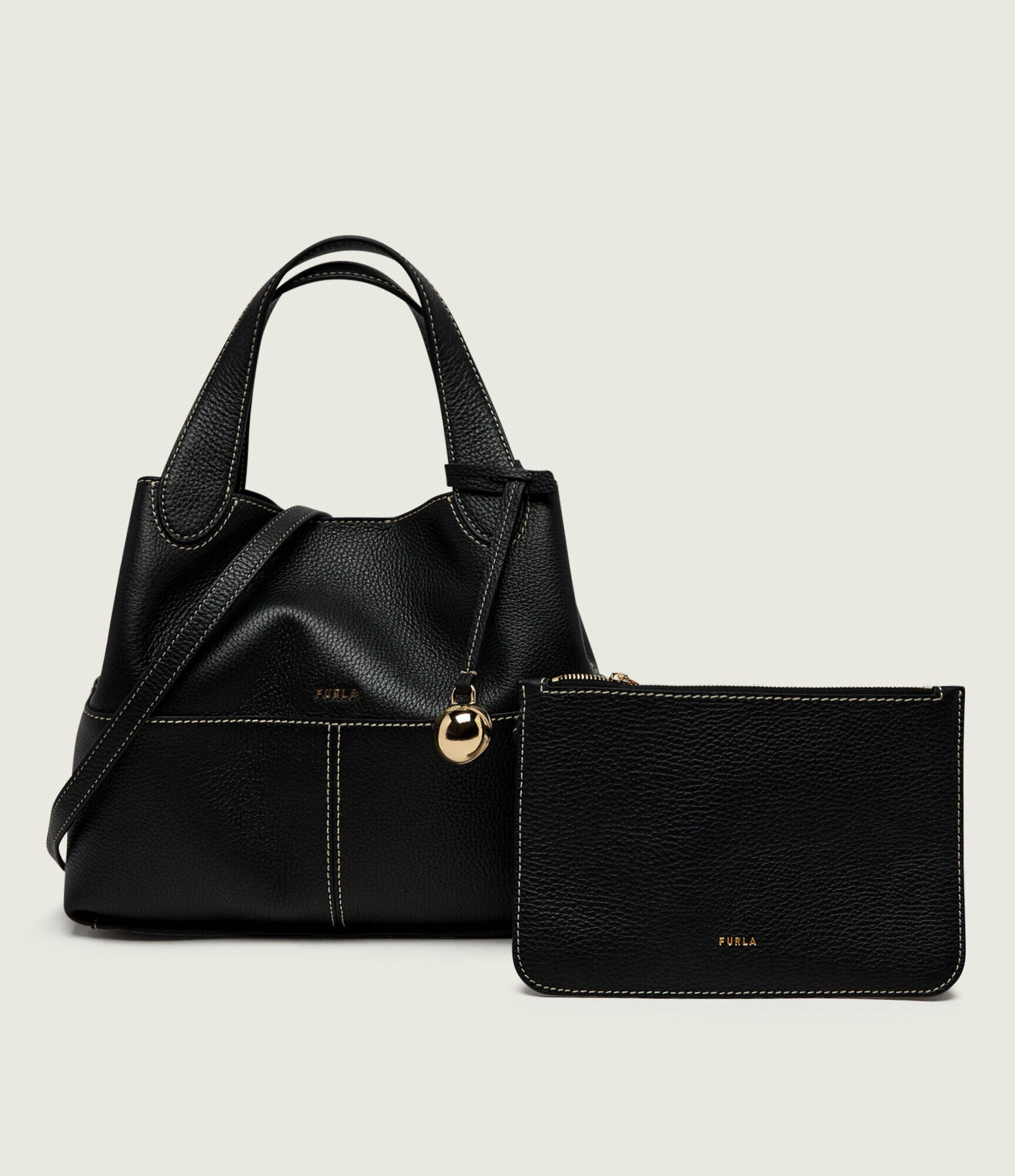 Furla De piele geantă pe umăr Primrose