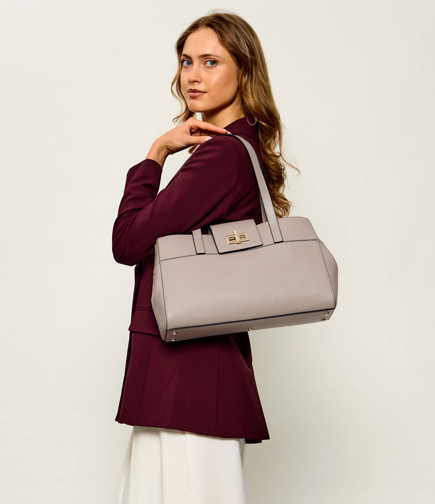 Furla De piele geantă shopper Amelia