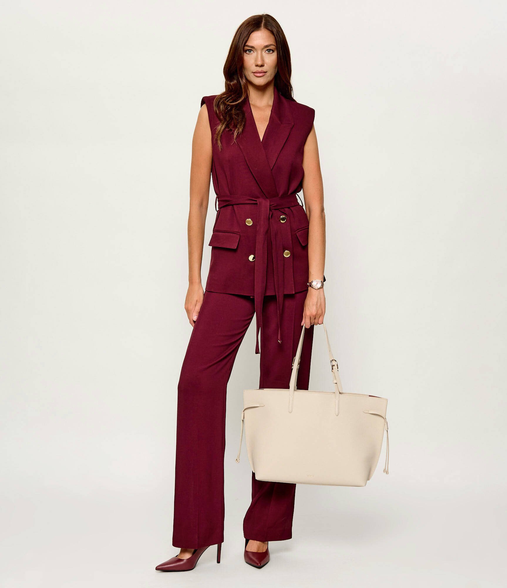 Furla De piele geantă shopper AVA L