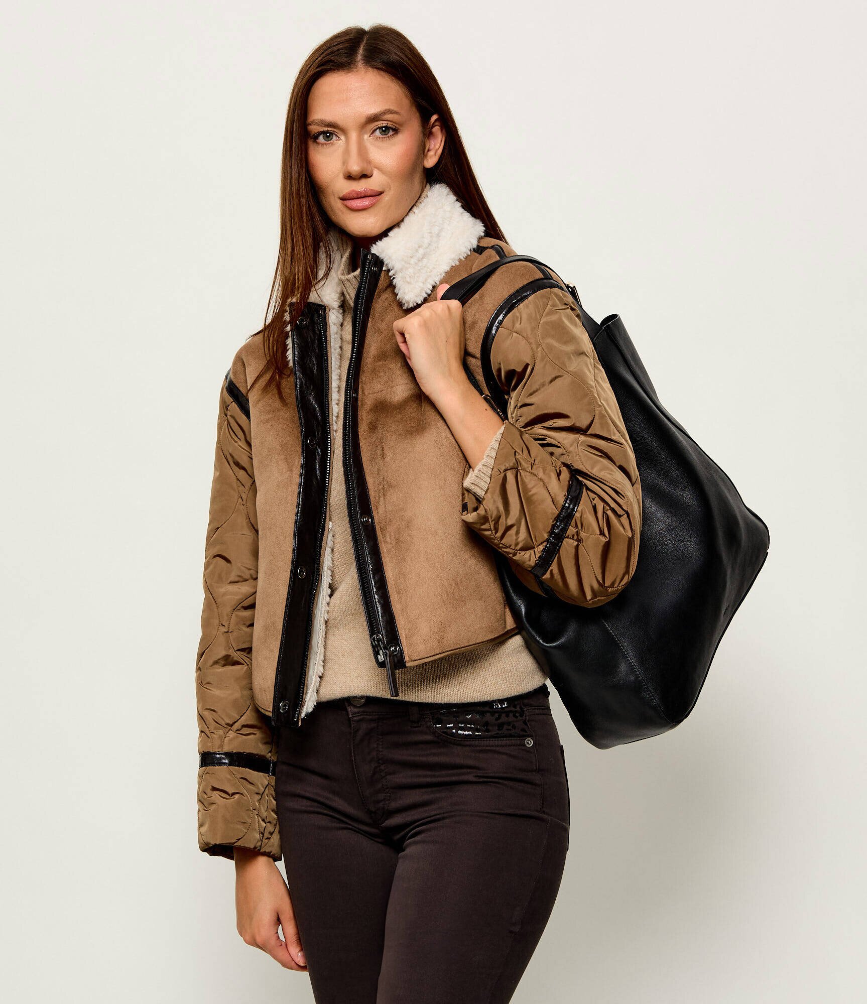 Furla De piele geantă shopper Dora L